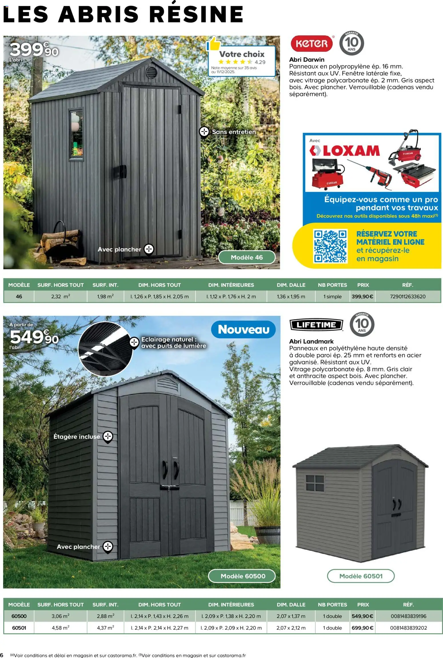 {H1} | Page: 6 | Produits: Outils, Éclairage, Étagère, Portes