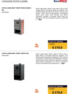 Anteprima del volantino Eurobrico Stufe a Legna catalogo valido a partire dal 23.07.2025 | Pagina: 4 | Prodotti: Stufa a legna, Stufa, Top
