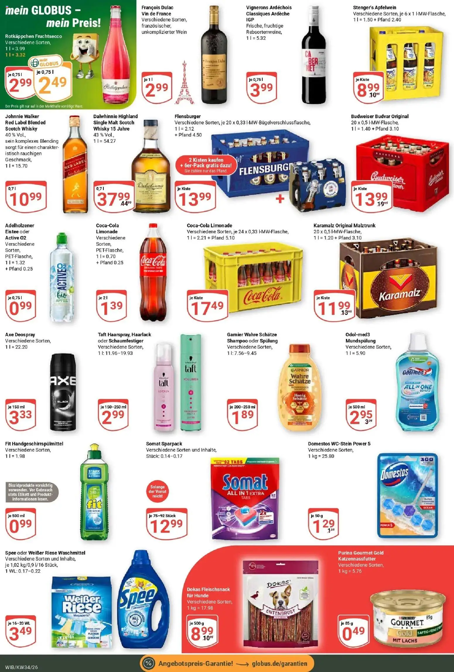 Globus Prospekt Wiesbaden-Nordenstadt (ab 17.08.2026) » Angebote online | Seite: 4 | Produkte: Whisky, Fruchtsecco, Wein, Johnnie walker
