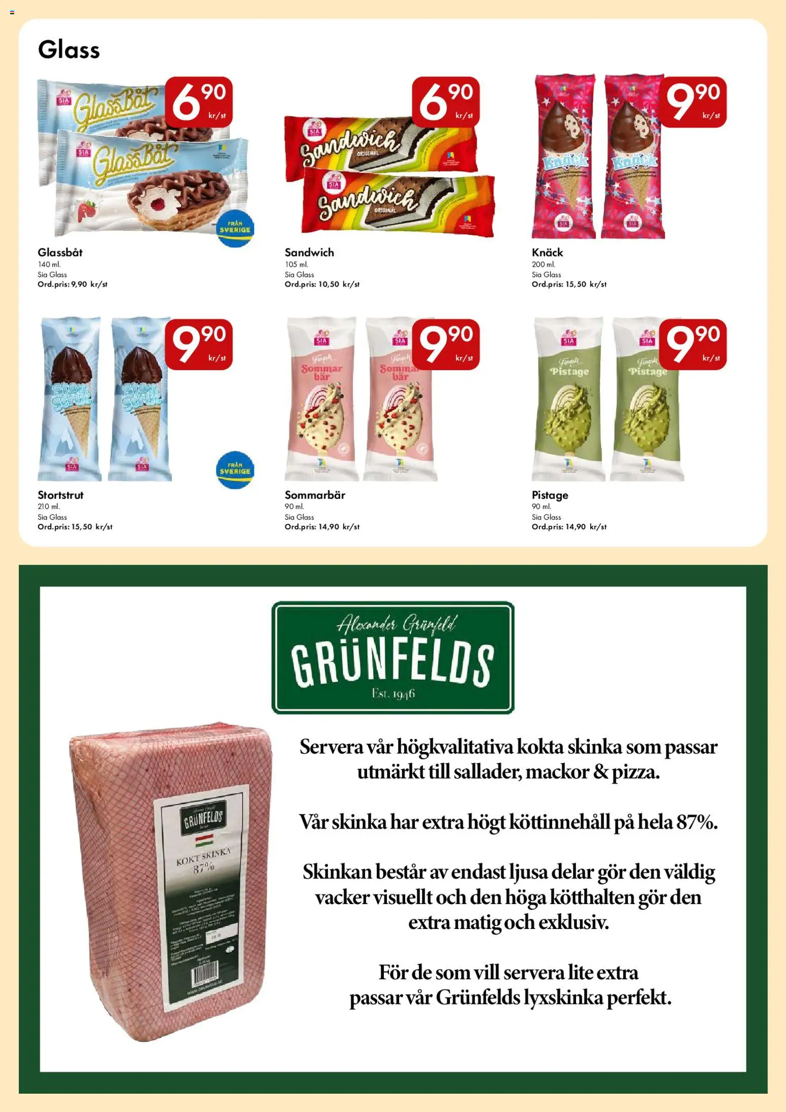 Snabbgross reklamblad aktuell från 10/08/2026 | Sida: 6 | Produkter: Sandwich, Skinka, Glass