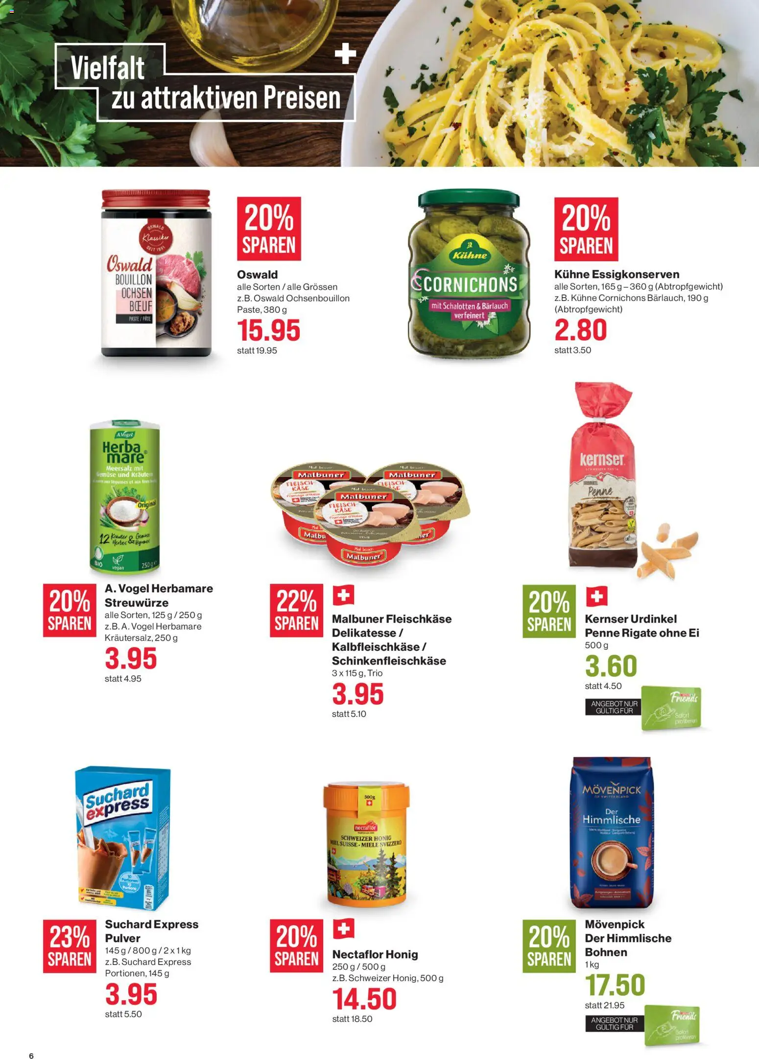 SPAR aktionen – gültig ab 04.06.2026 | Seite: 6 | Produkte: Pulver, Käse, Gemüse, Miele