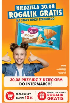 Pogląd oferty "Intermarche konkurs - Rogalik GRATIS na start roku szkolnego" - ważna od 30.08.2026