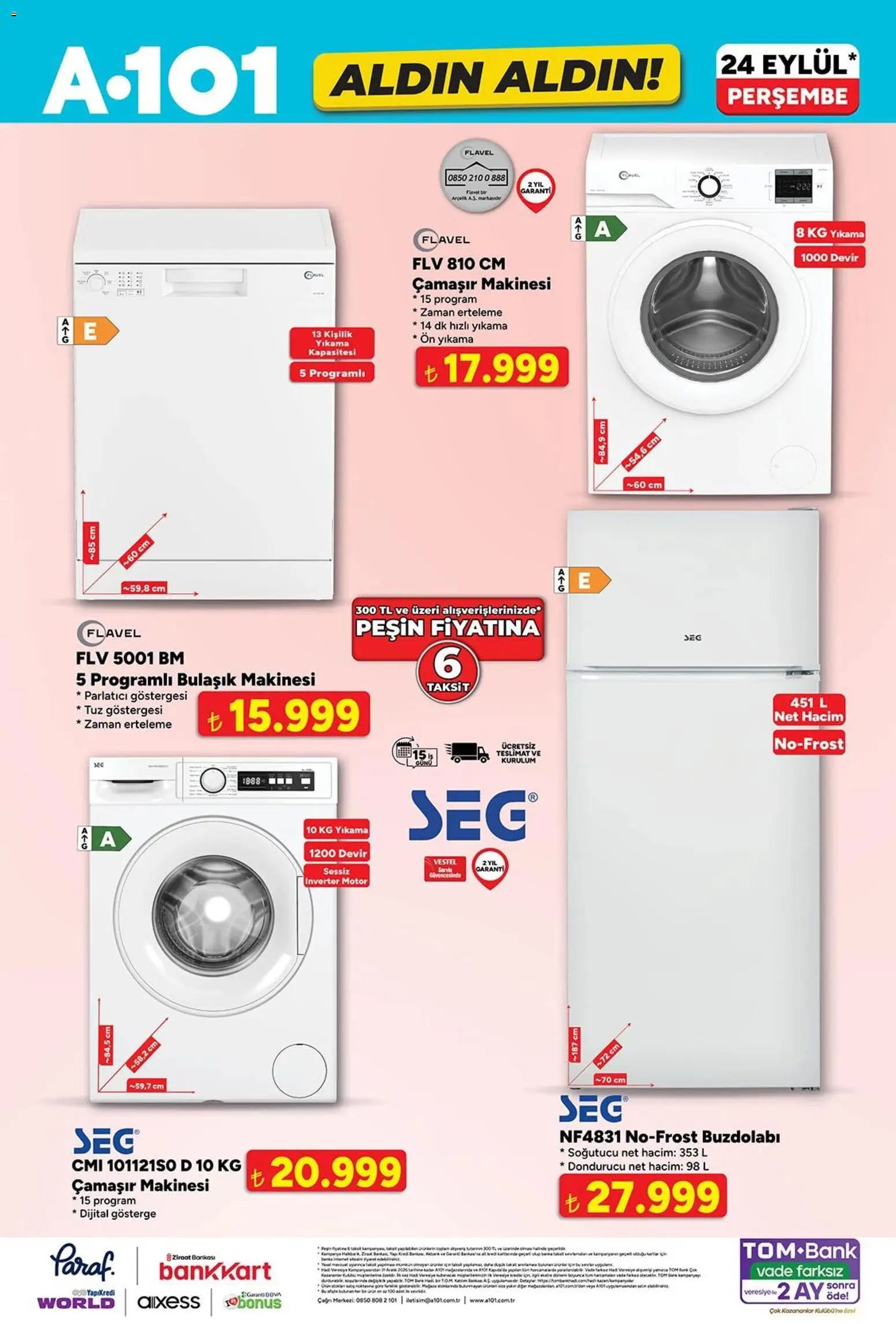 A101 - Katalog Aldın Aldın - 19 Eylül 2026 tarihinden itibaren geçerlidir | Sayfa: 6 | Ürünler: Parlatıcı, Tuz, Dondurucu, Bulaşık makinesi