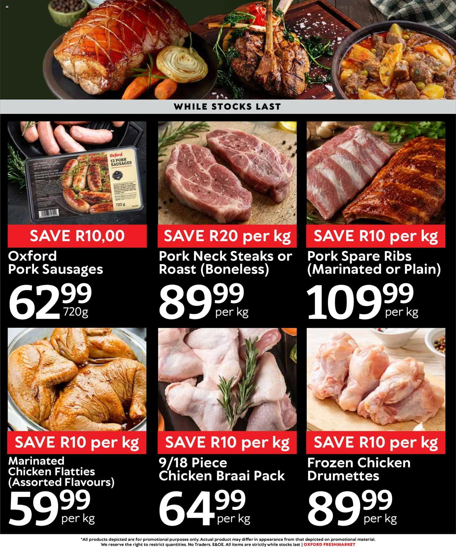 New Oxford Freshmarket catalogue – valid from 15/07/2026 | Page: 3 | Products: Ribs, Chicken, Pork