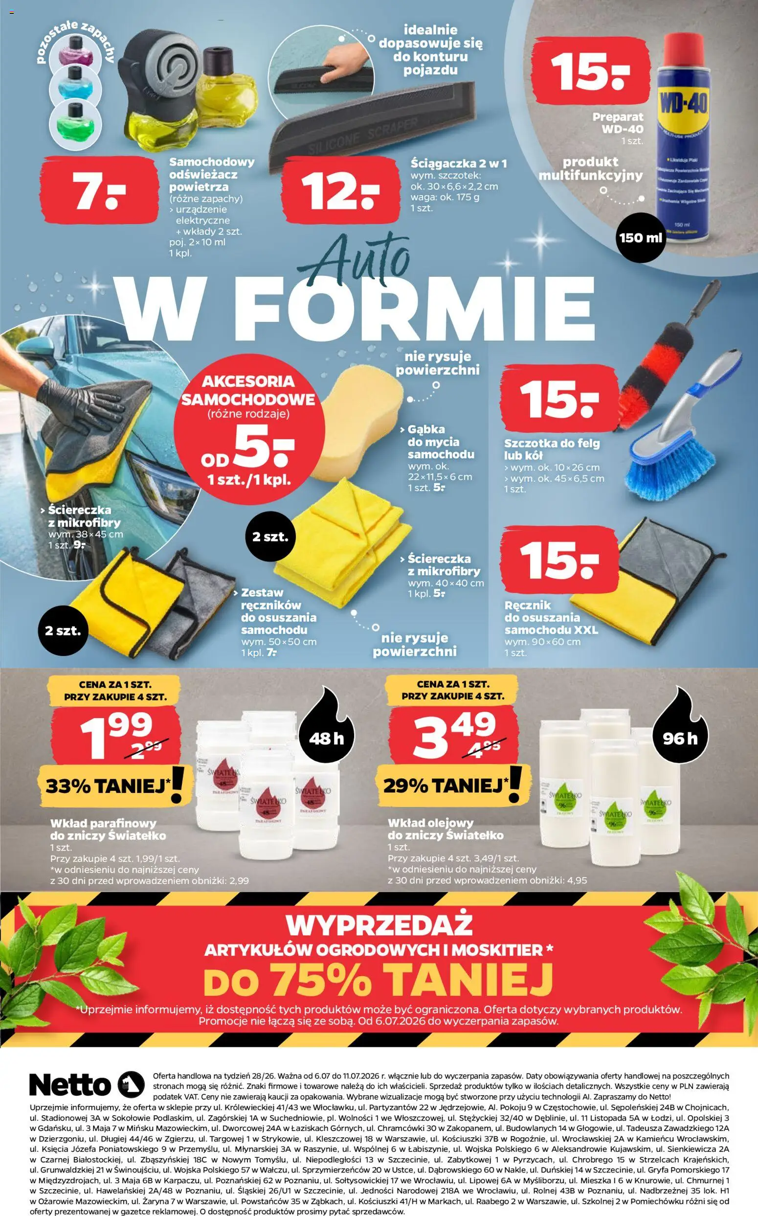Netto gazetka od poniedziałku NonFood od 06.07.2026 | Strona: 3 | Produkty: Odświeżacz, Waga, Odświeżacz powietrza, Szczotka