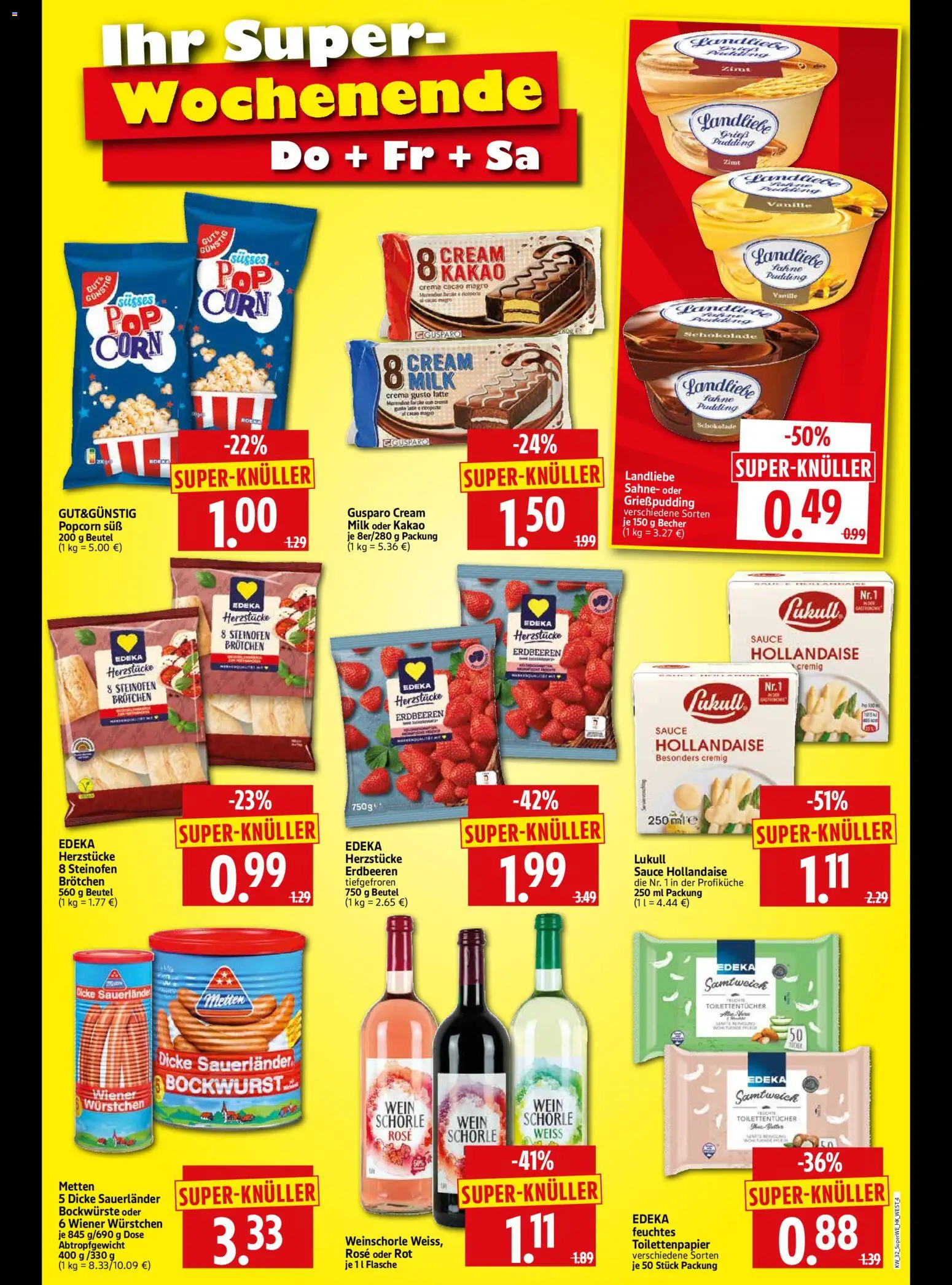 HERKULES Sonderbeilage – gültig ab 06.08.2026 | Seite: 4 | Produkte: Weinschorle, Wein, Sahne, Toilettenpapier
