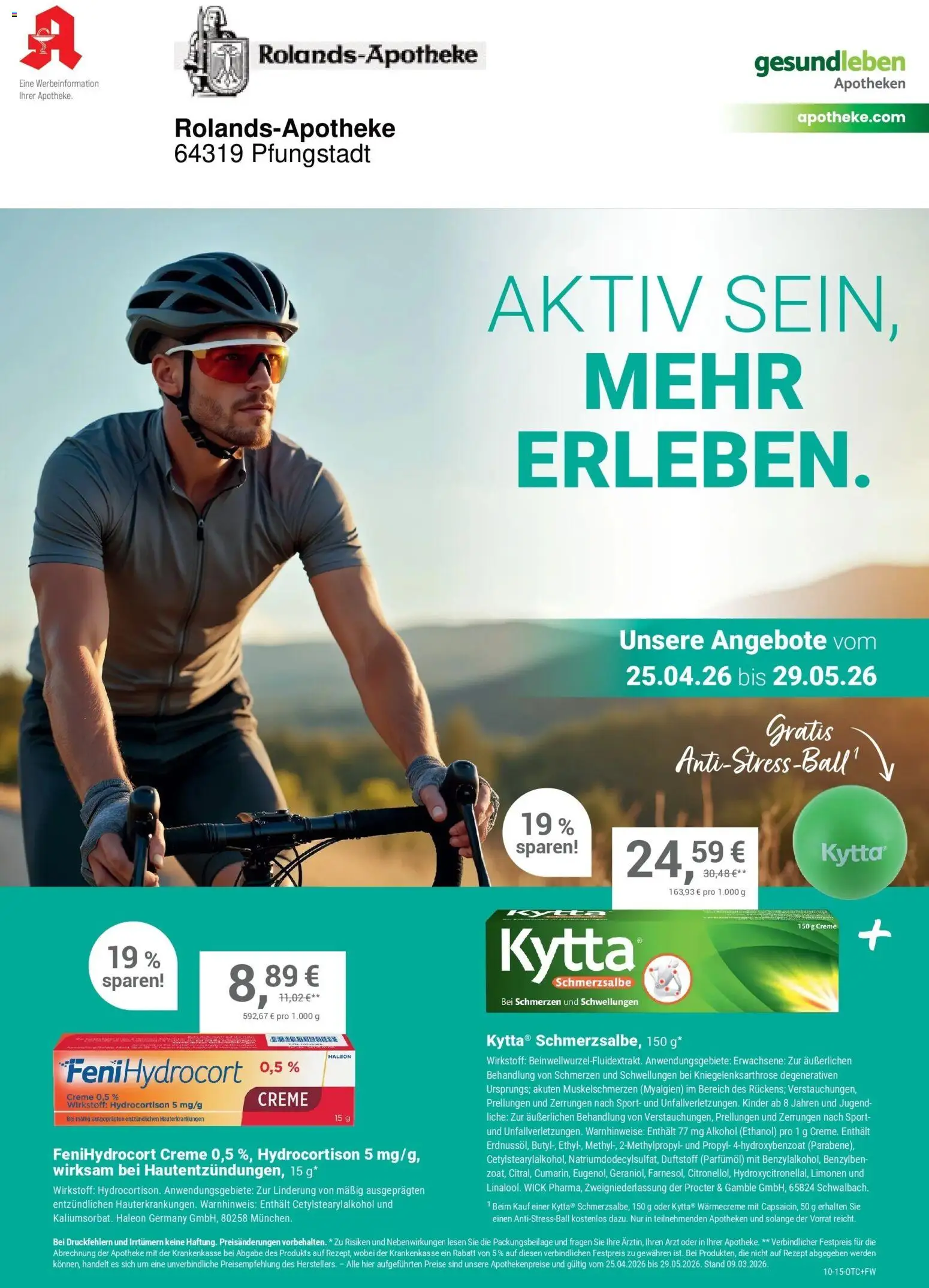Angebote - Ihre Apotheke vor Ort: Jetzt alle Angebote auch online entdecken! (ab 24.04.2026) zum Blättern | Seite: 1 | Produkte: Creme
