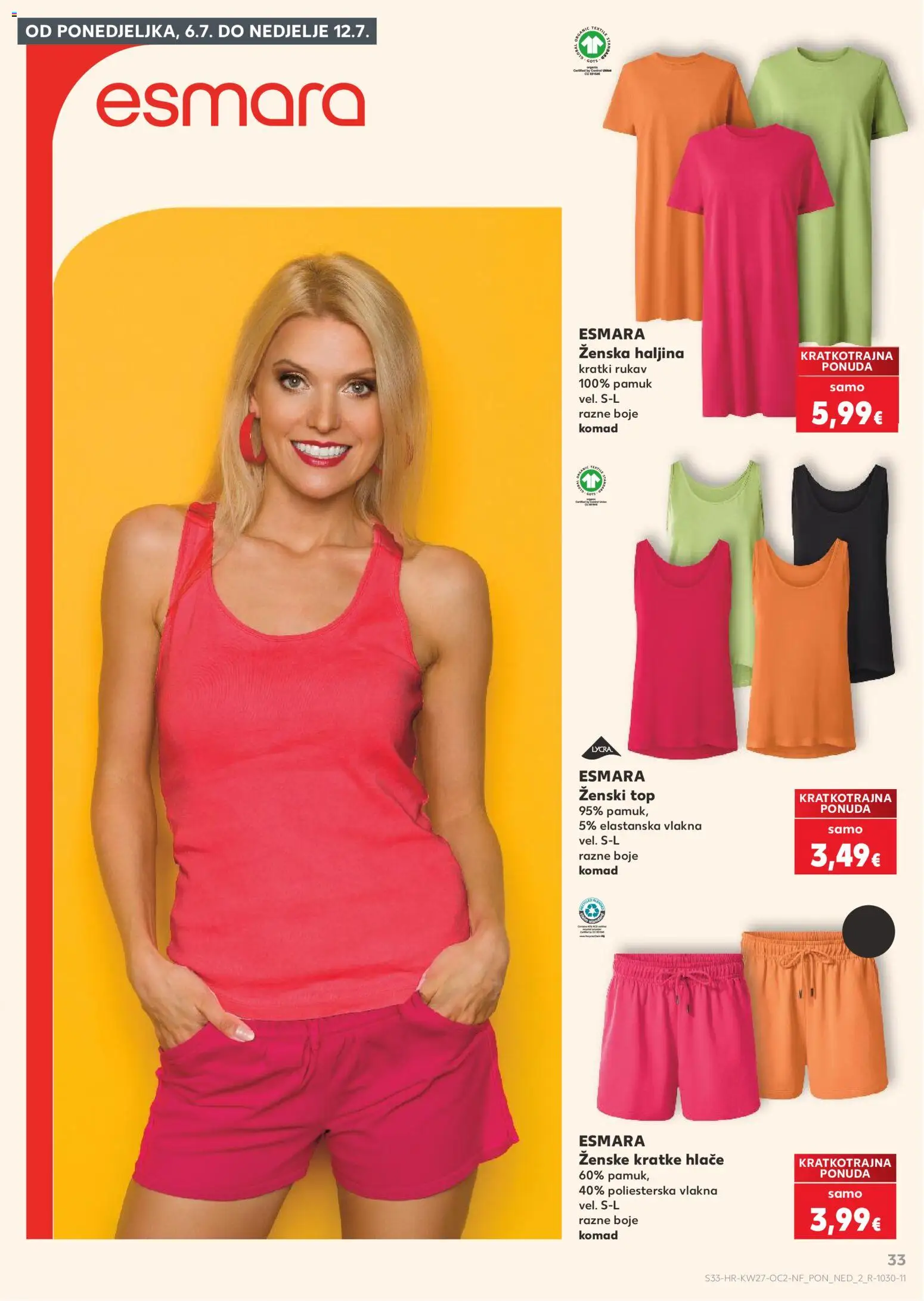 Kaufland katalog | vrijedi od 01.07.2026 | Stranica: 33 | Proizvodi: Hlače, Kratke hlače, Haljina