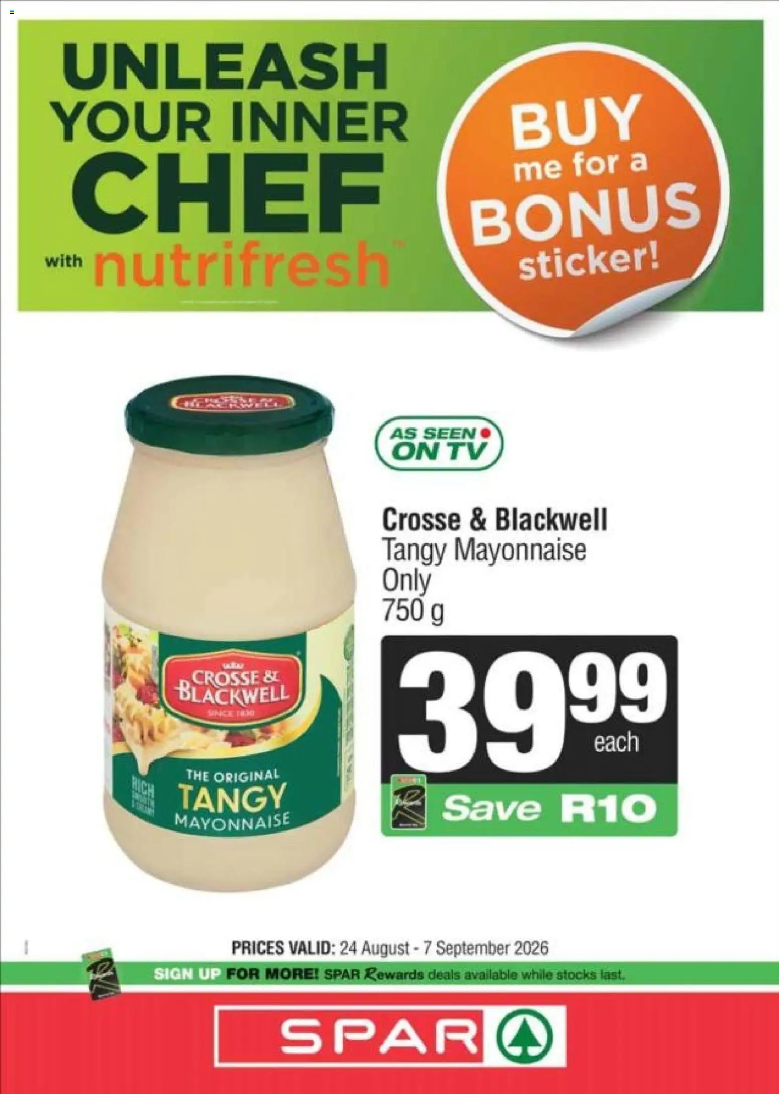 New Superspar catalogue – valid from 24/08/2026 | Page: 2 | Products: TV, Mayonnaise