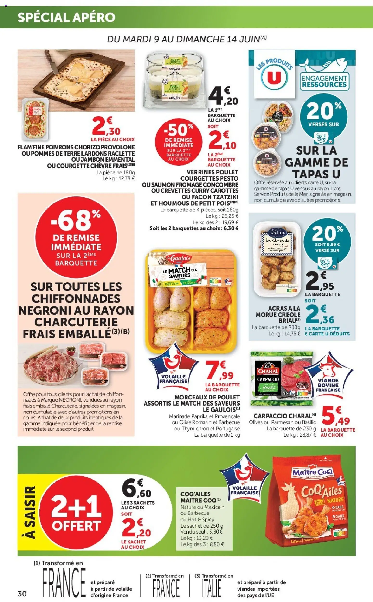 {H1} | Page: 30 | Produits: Citron, Volaille, Jambon, Provolone