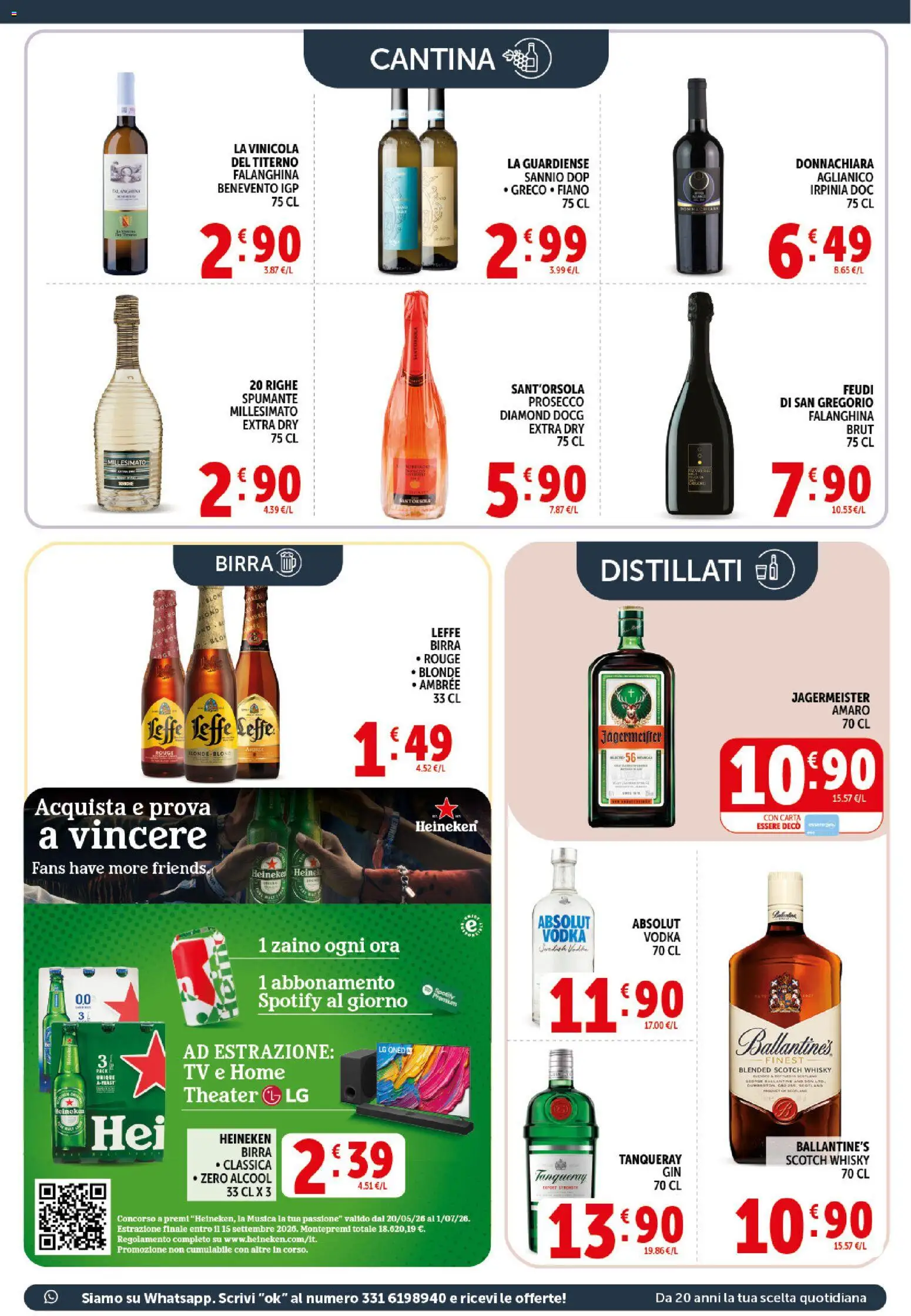 Volantino Decò del 20.05.2026 | Pagina: 17 | Prodotti: Prosecco, Whisky, Zaino, Heineken
