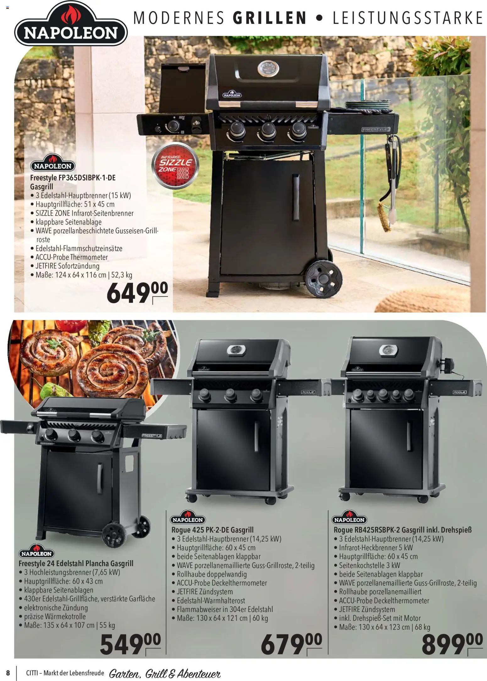 CITTI Markt Garten, Grill & Abenteuer – gültig ab 27.05.2026 | Seite: 8 | Produkte: Grill, Thermometer