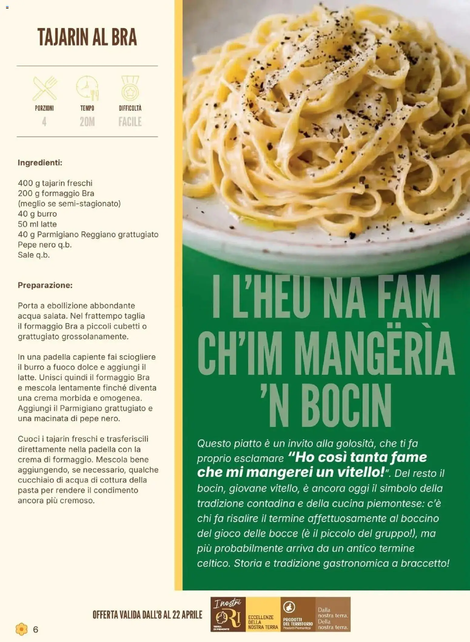 Volantino Conad del 08.04.2026 | Pagina: 6 | Prodotti: Pepe, Latte, Formaggio, Pasta