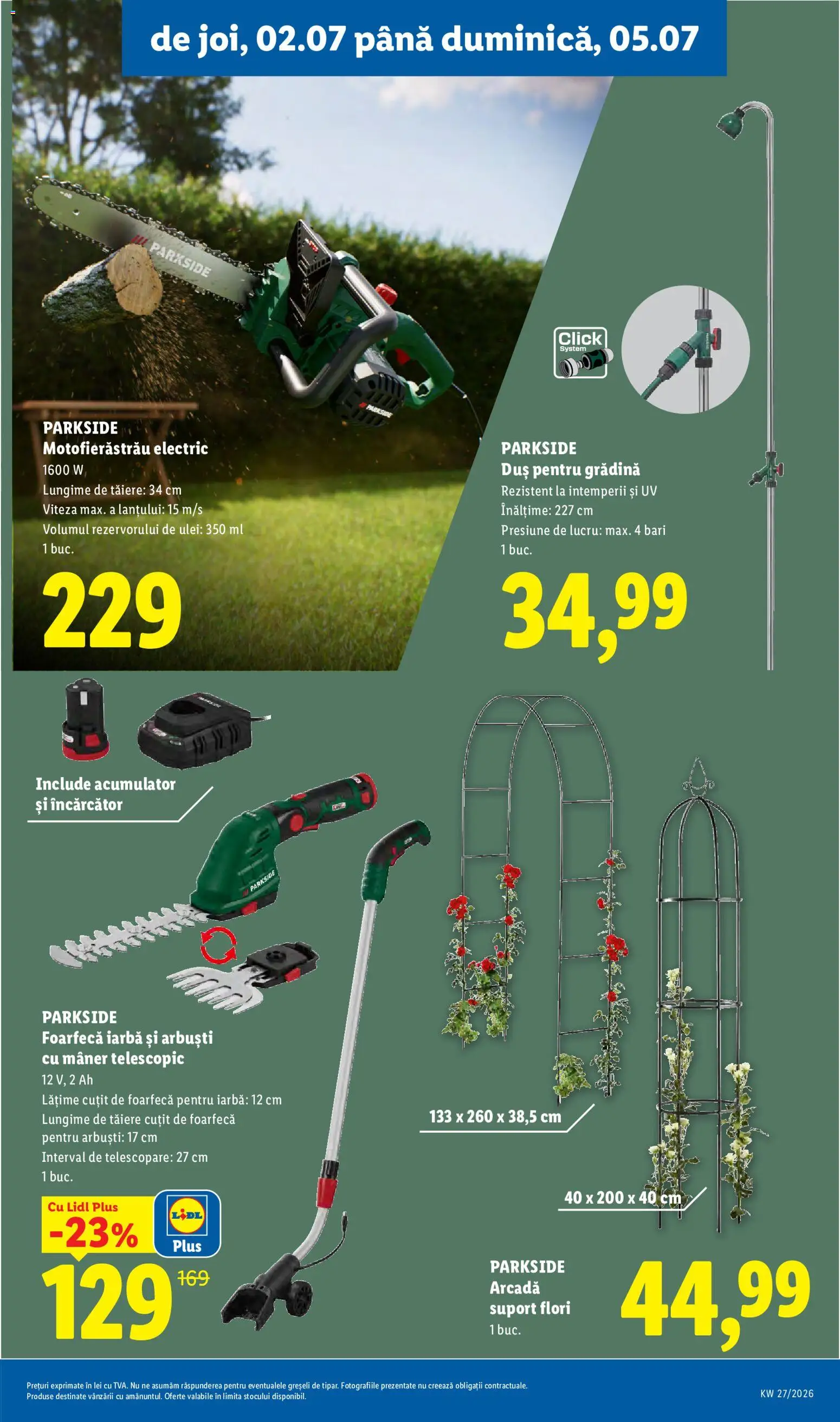 Noul catalog Lidl – valabil de la 29.06.2026 | Pagină: 87 | Produse: Încărcător, Cuțit, Duș, Ulei