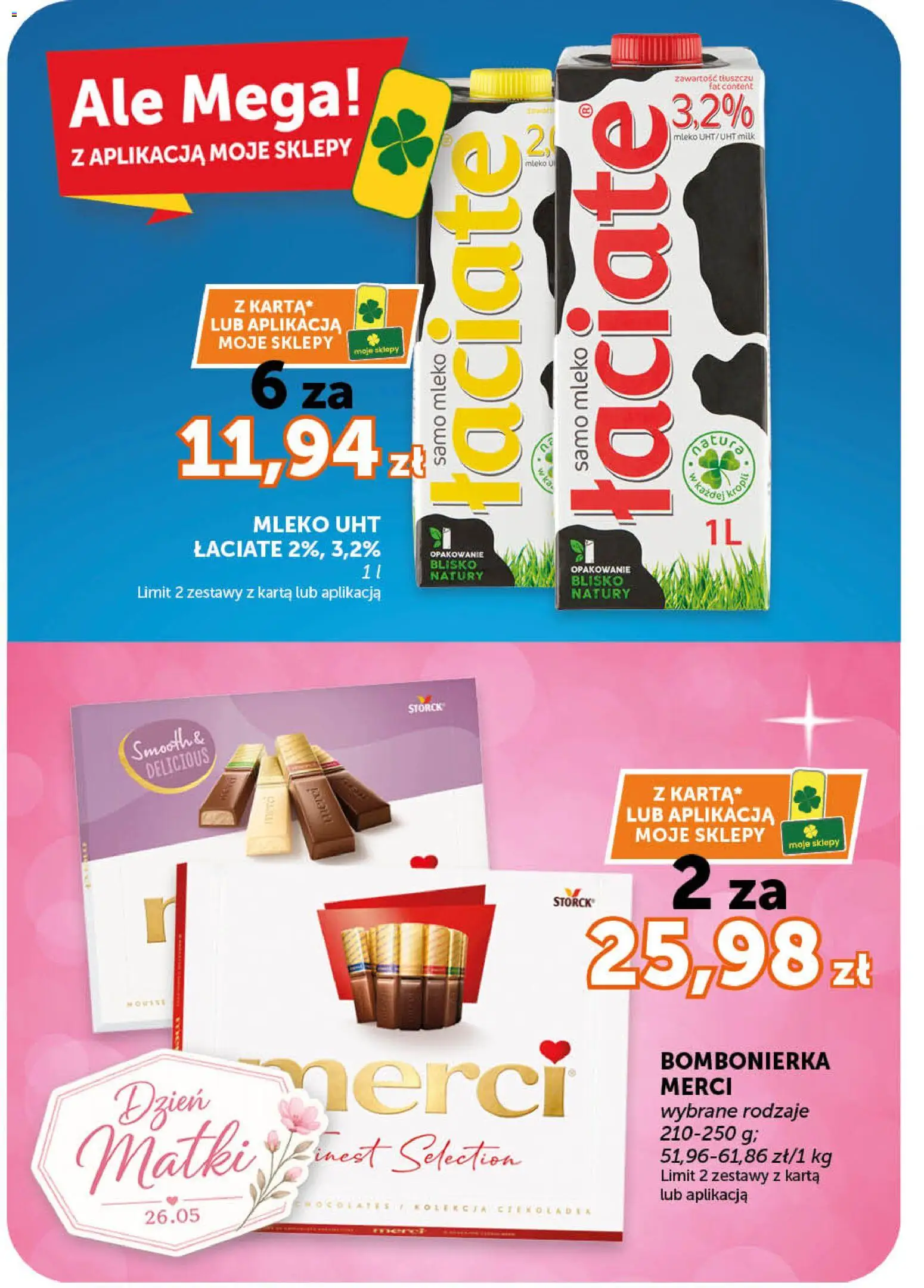 Groszek gazetka od 21.05.2026 | Strona: 2 | Produkty: Karta, Bombonierka, Merci, Mleko
