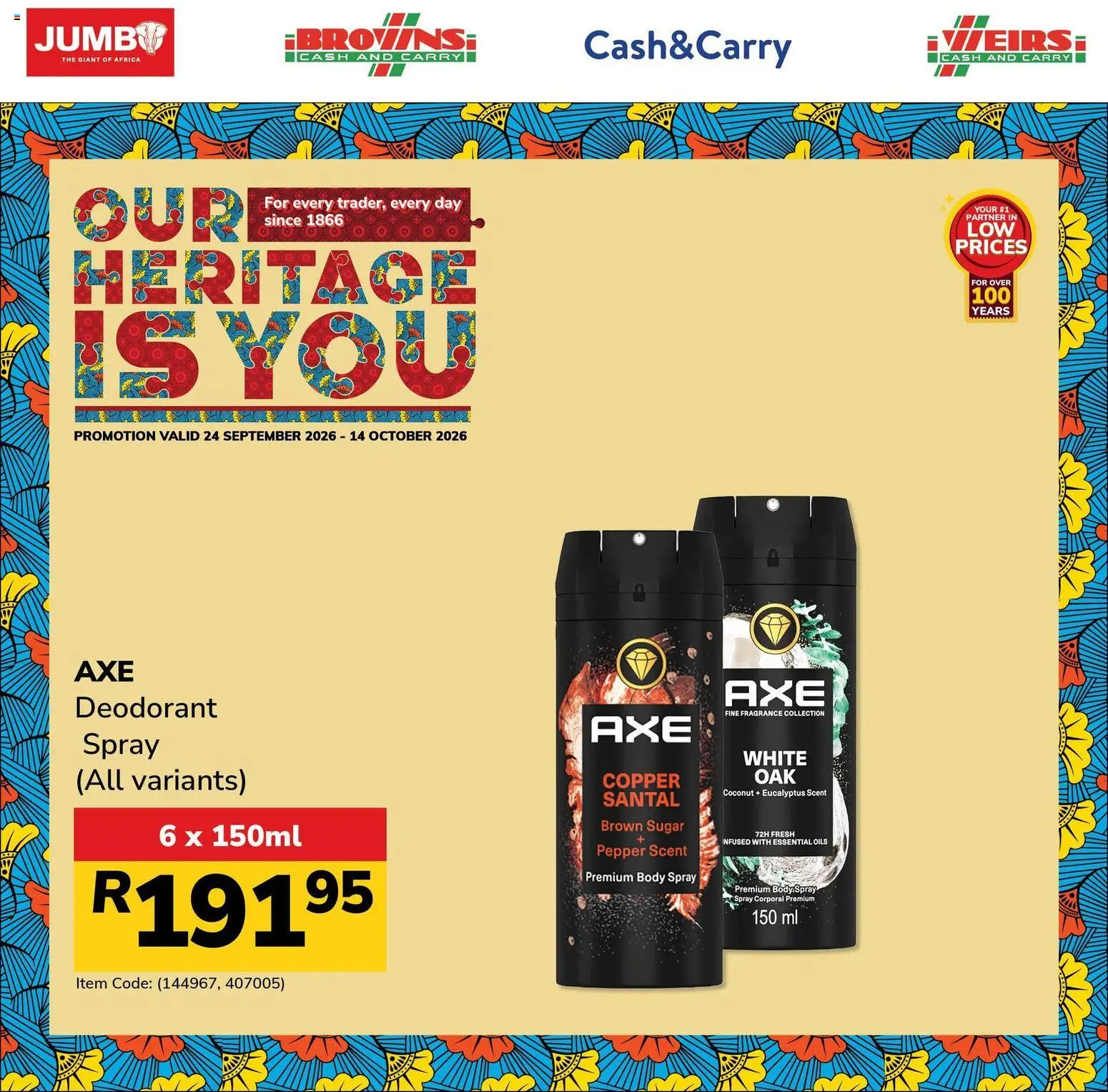 New Jumbo catalogue – valid from 24/09/2026 | Page: 13 | Products: Body spray, Fragrance, Deodorant, Pepper
