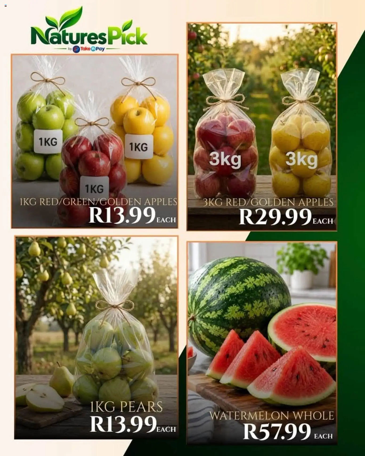 New Take n Pay catalogue – valid from 13/10/2026 | Page: 2 | Products: Pears, Apples