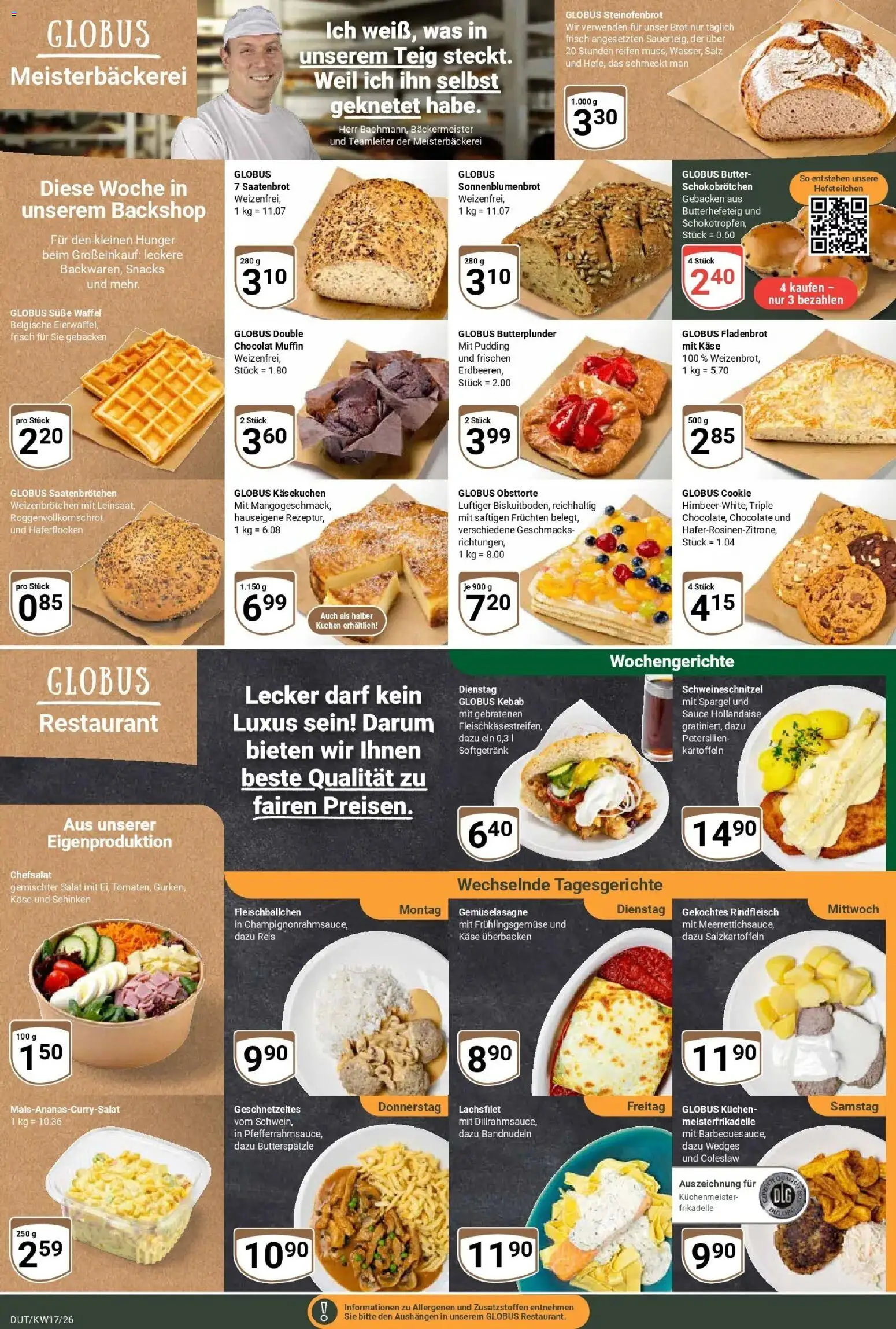 Globus Prospekt Wetzlar-Dutenhofen	 – gültig ab 20.04.2026 | Seite: 8 | Produkte: Butter, Pudding, Salz, Salat