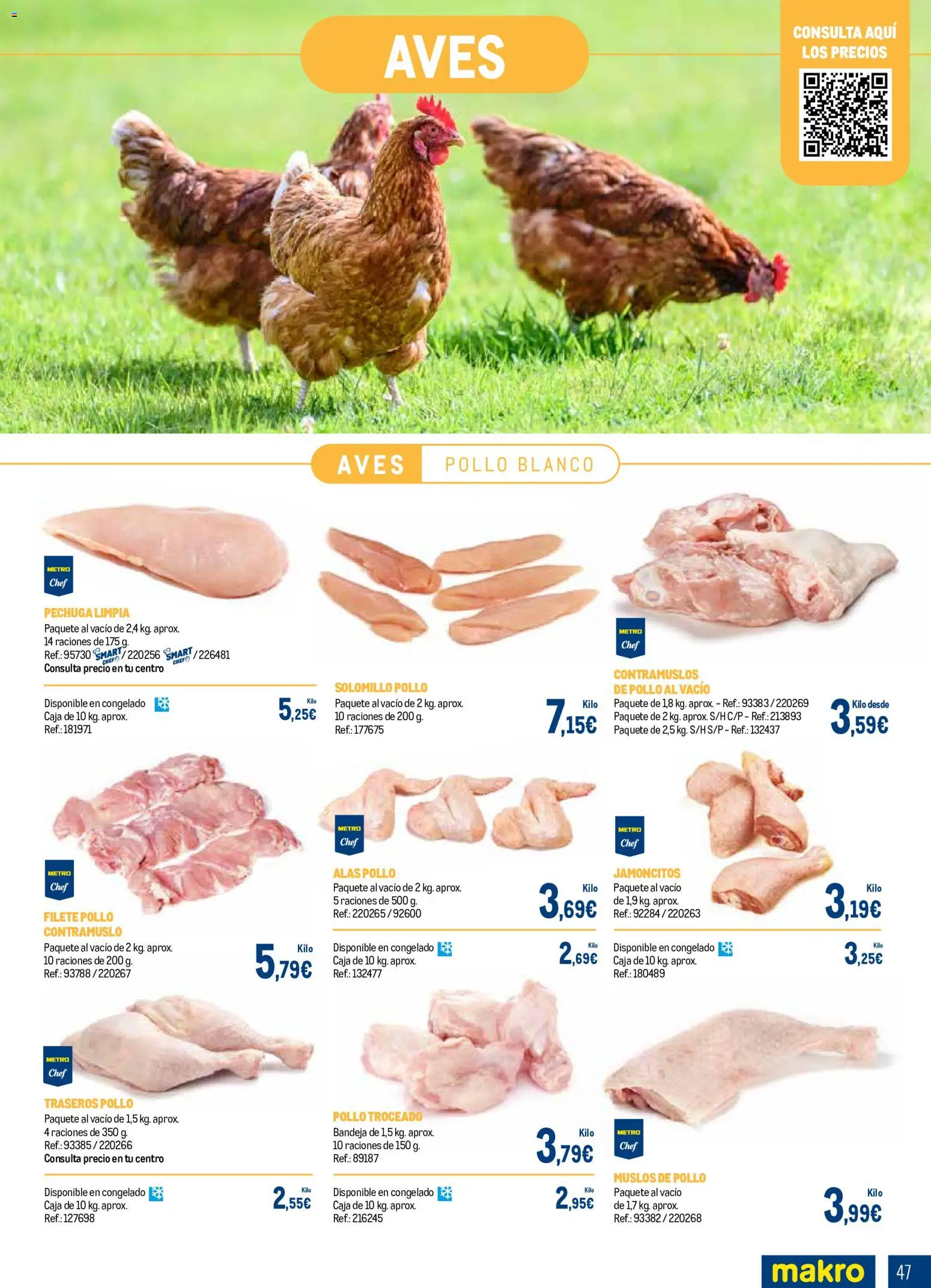 Makro Expertos en carnes │ válido desde el 07/09/2026 | Página: 47 | Productos: Aves, Filete, Pollo, Caja