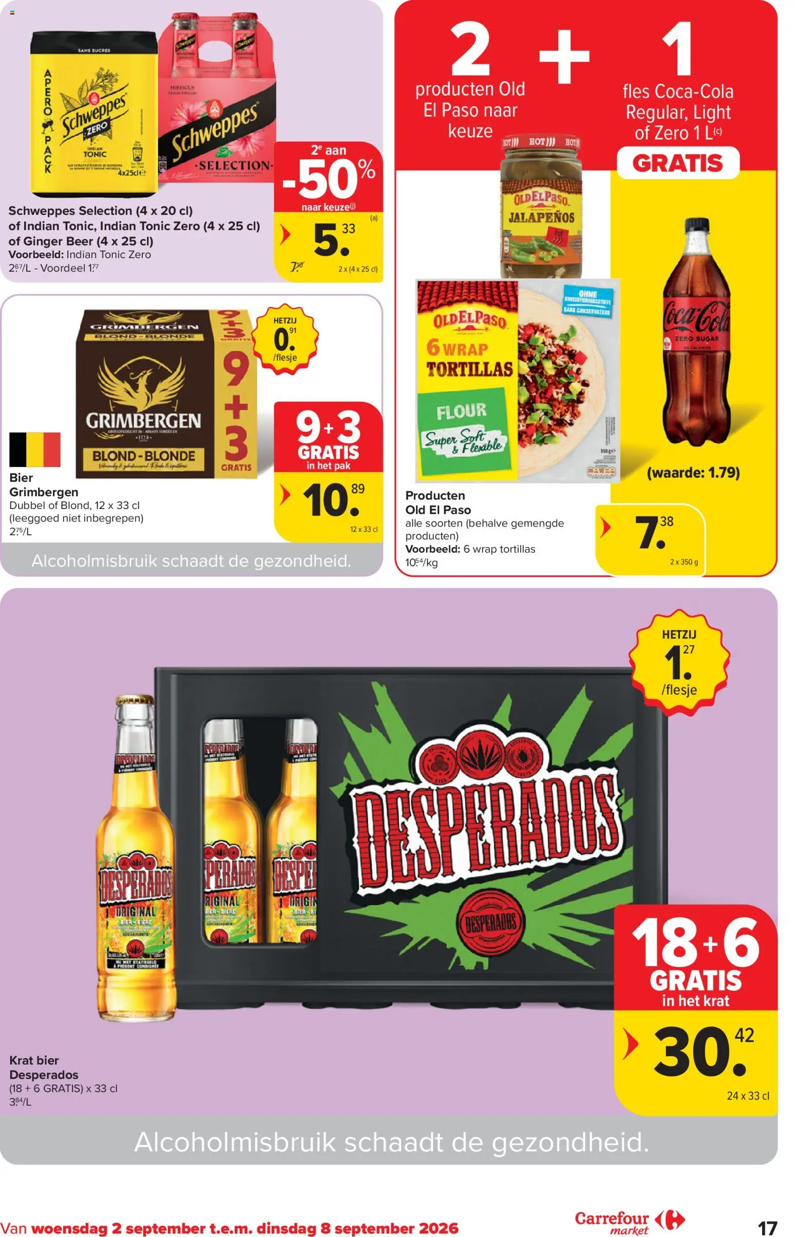 {H1} | Pagina: 17 | Producten: Fles, Bier, Tonic, Desperados