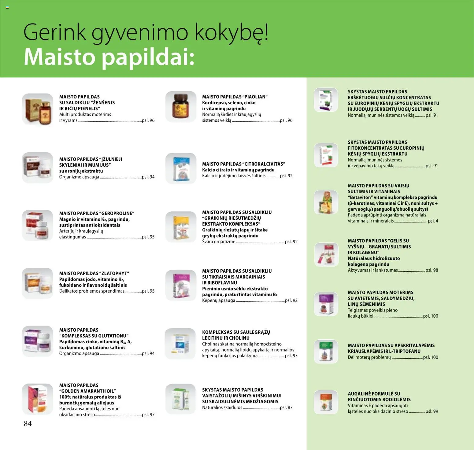 TianDe akcijos nuo 2026.10.01 | Puslapis: 84 | Prekių: Sultys