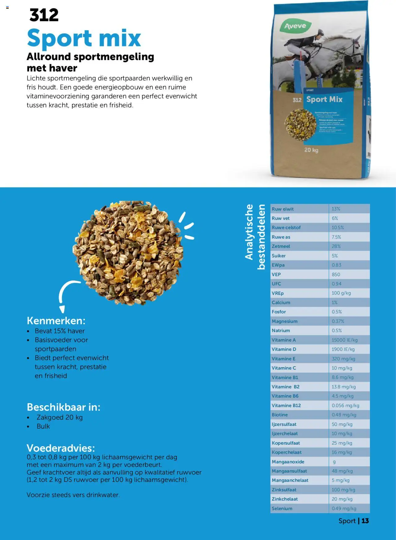 {H1} | Pagina: 13 | Producten: Haver, Vitamine D, Vitamine C