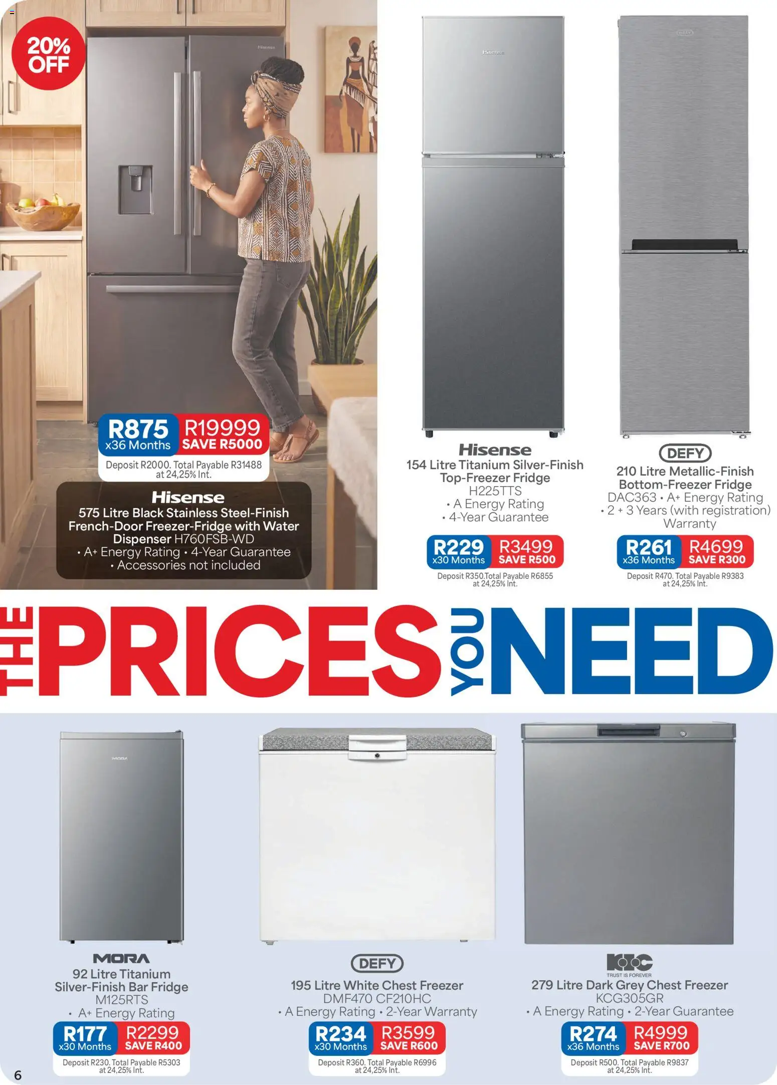 New OK Furniture catalogue – valid from 12/10/2026 | Page: 6 | Products: Freezer, Fridge, Chest freezer, Water