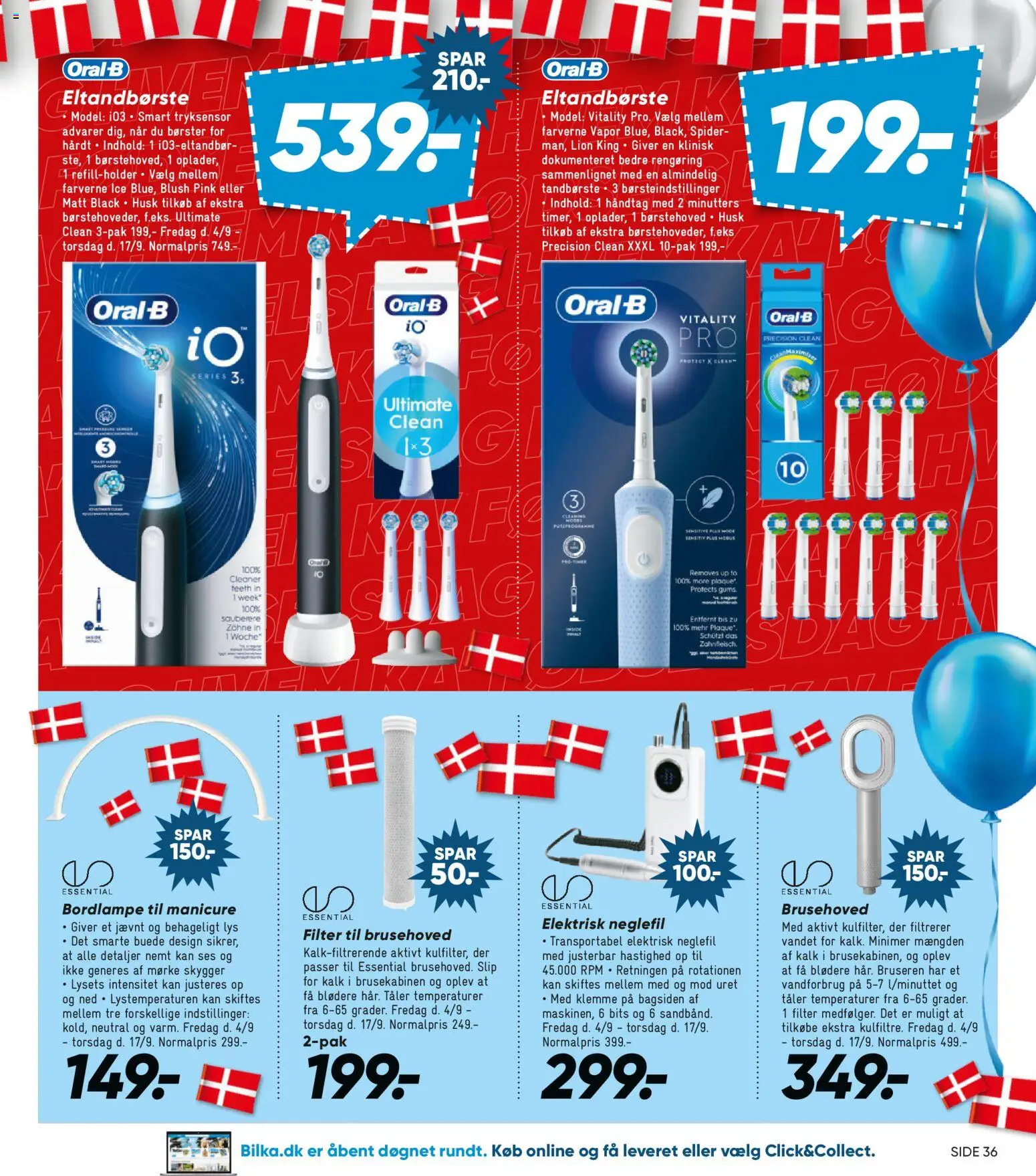 Bilka tilbudsavis – gyldig fra 04/09/2026 | Side: 31 | Produkter: Blush, Tandbørste, Klemme, Eltandbørste