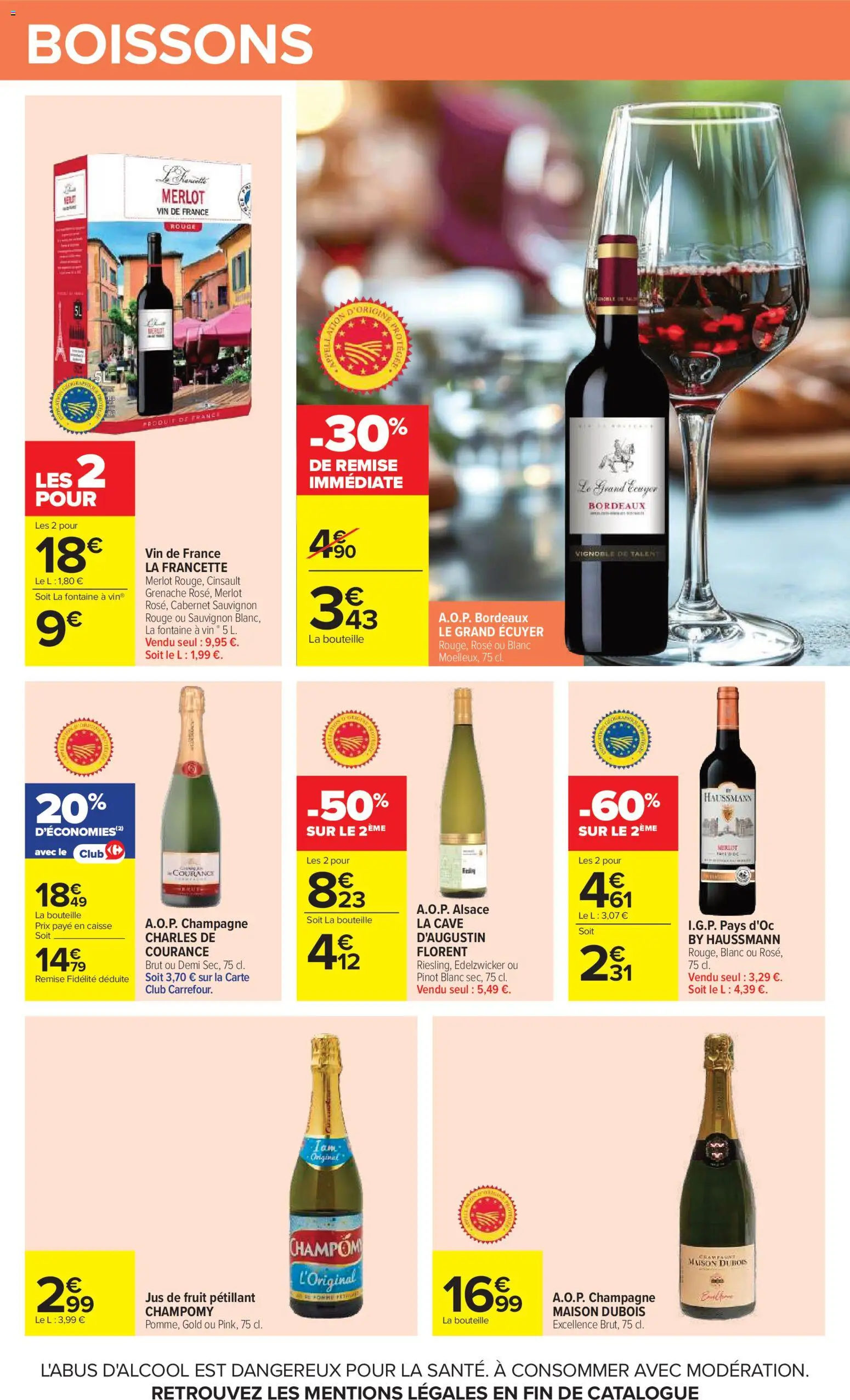 {H1} | Page: 45 | Produits: Cabernet Sauvignon, Boissons, Champagne, Bouteille