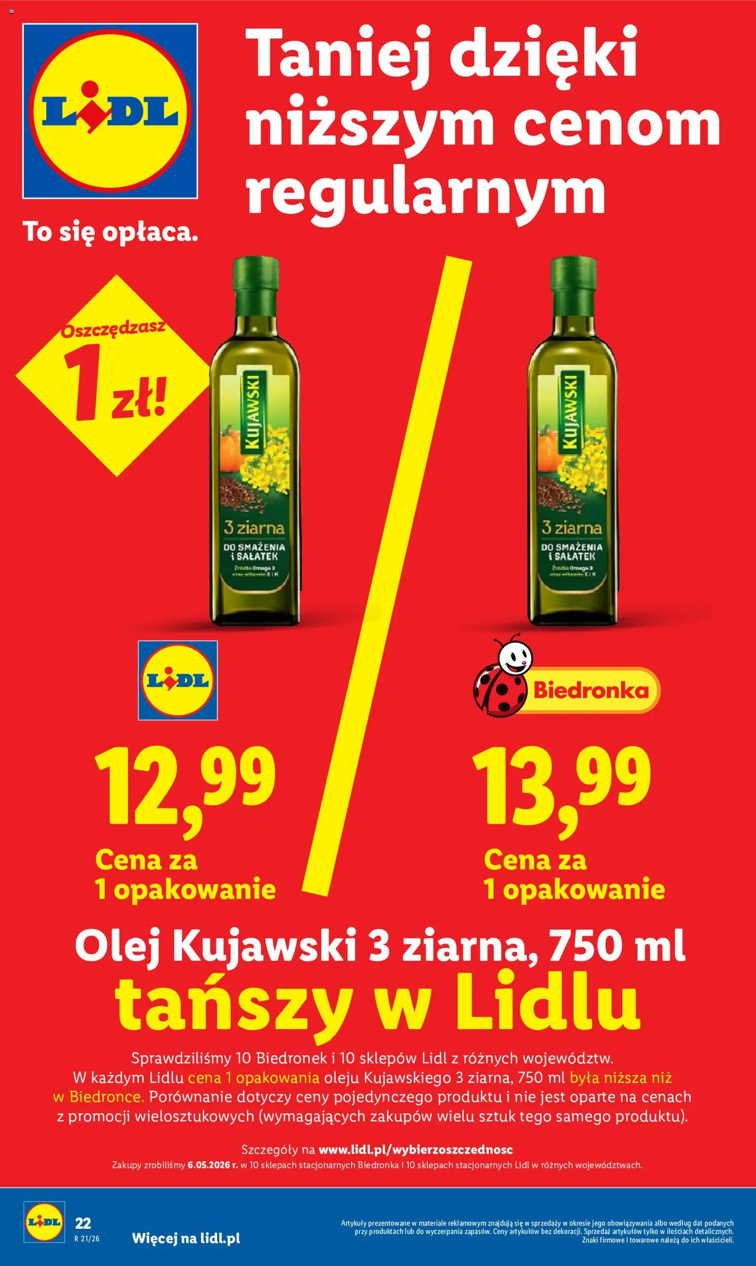 Lidl Polsko leták od 21.05.2026 | Strana: 22 | Produkty: Olej