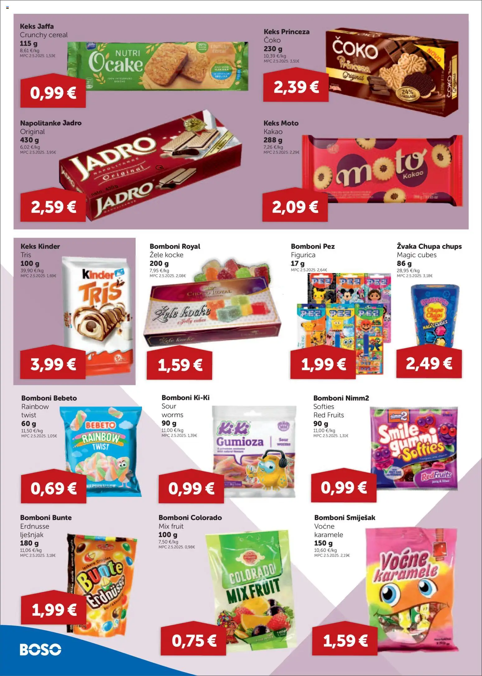 Boso katalog | vrijedi od 10.09.2026 | Stranica: 8 | Proizvodi: Zele kocke, Keks, Lješnjak, Kakao