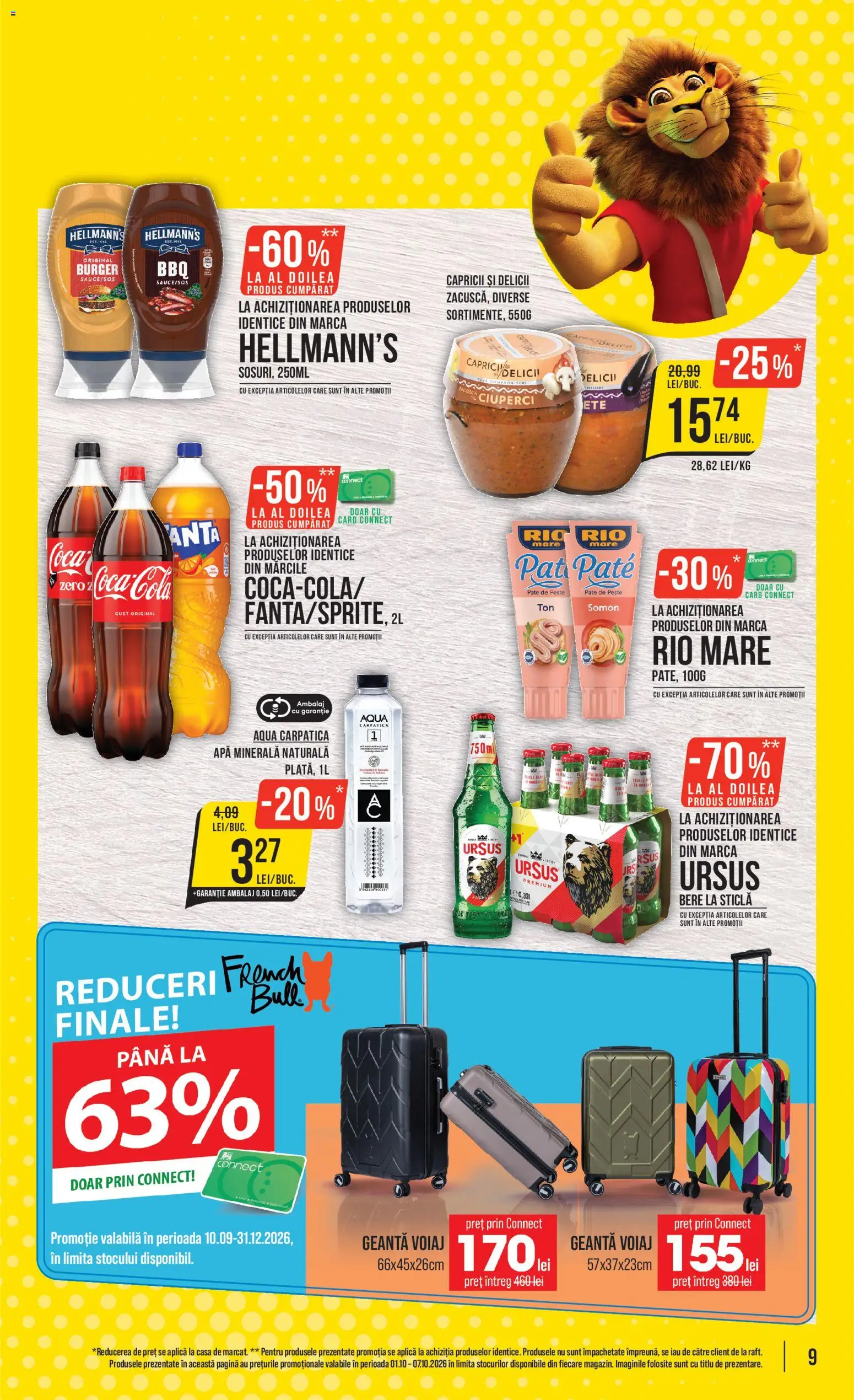 Noul catalog Mega Image – valabil de la 01.10.2026 | Pagină: 9 | Produse: Premium, Pește, Aqua, Burger