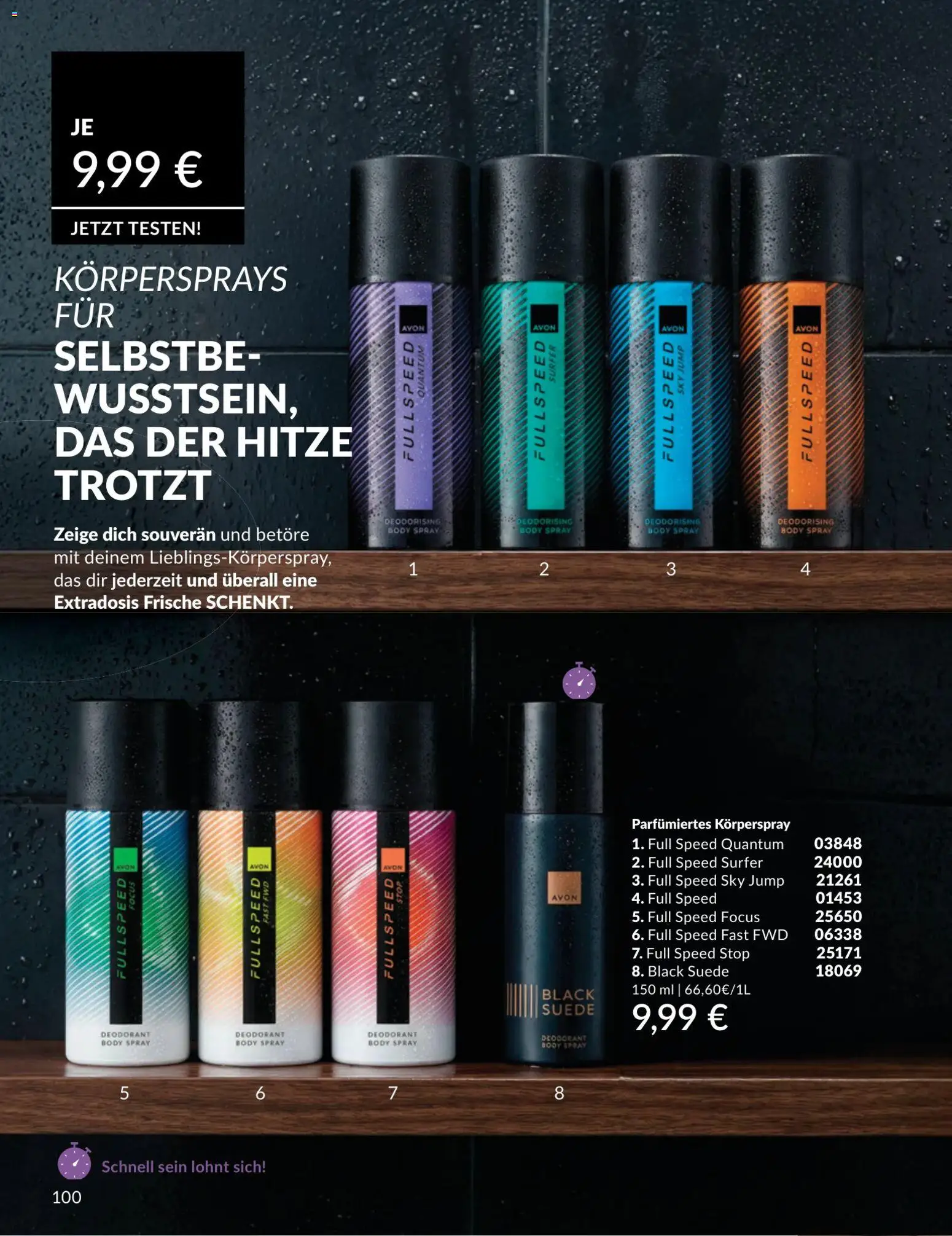 AVON Katalog Juli 2026 – gültig ab 01.07.2026 | Seite: 100 | Produkte: Deodorant, Körperspray