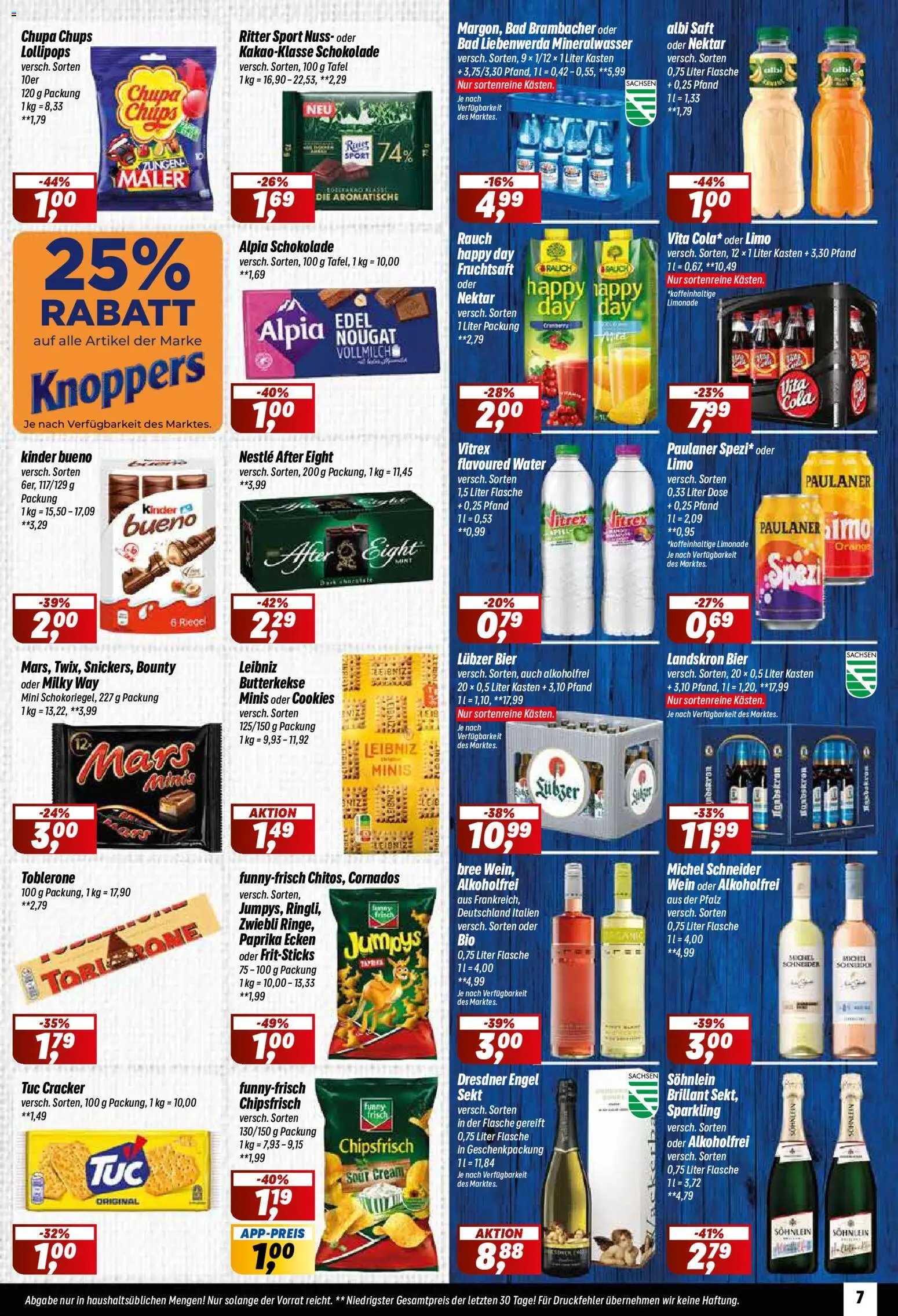 Simmel Prospekt – gültig ab 24.08.2026 | Seite: 7 | Produkte: Sekt, Mineralwasser, Mars, Fruchtsaft
