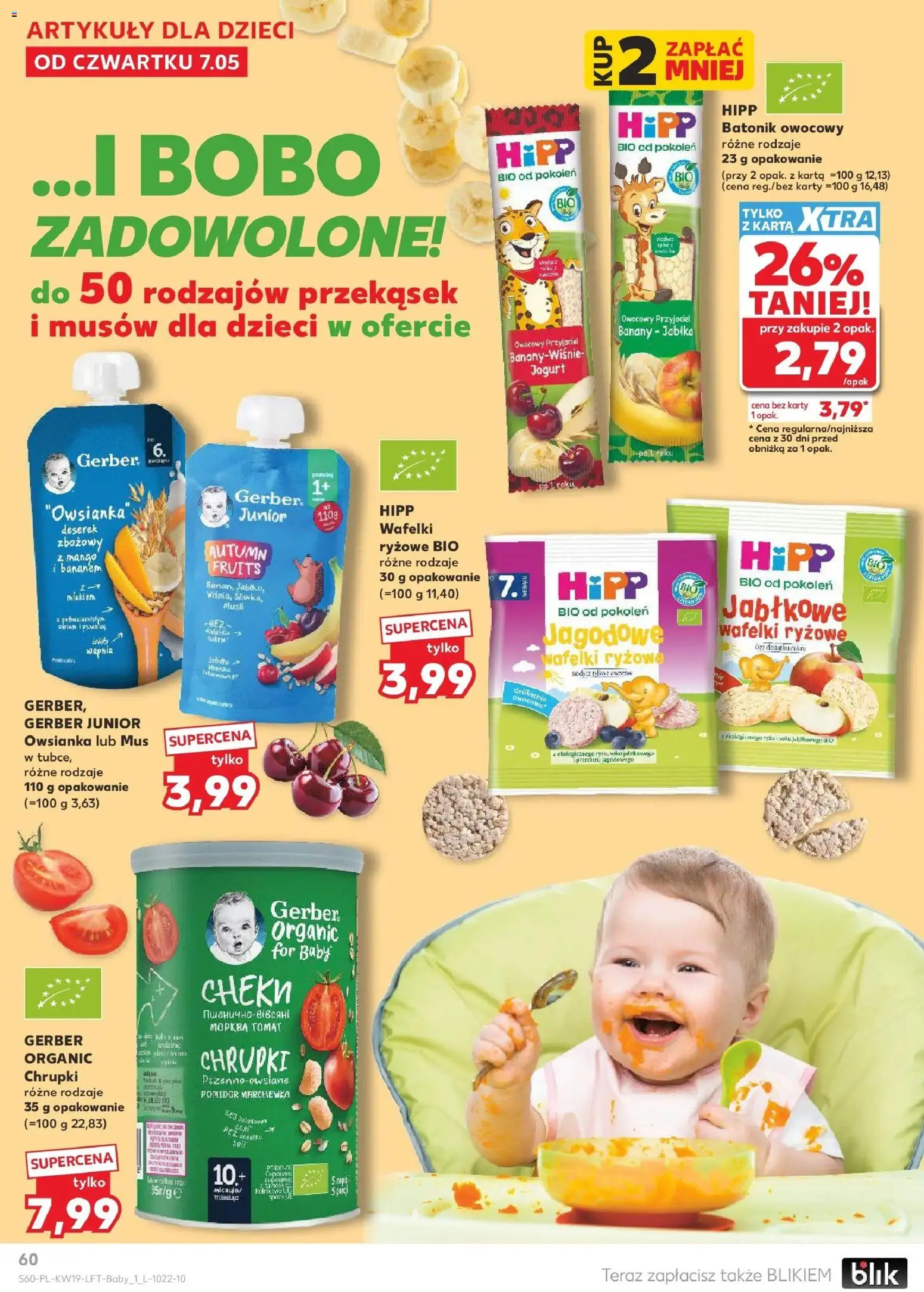 Kaufland gazetka od 07.05.2026 | Strona: 60 | Produkty: Karta, Jogurt, Musli, Banany