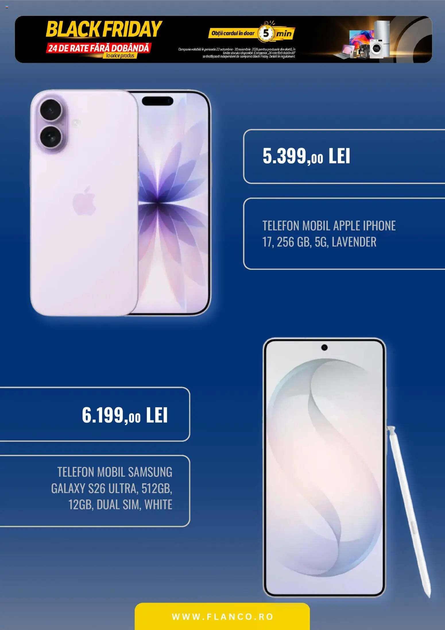 Noul catalog Flanco – valabil de la 22.10.2026 | Pagină: 2 | Produse: Telefon, Apple, Black