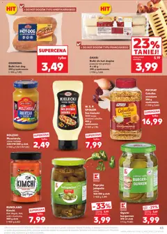 Náhled letáku Kaufland Polsko leták od 02.07.2026 | Strana: 43 | Produkty: Hot dog, Kimchi, Jalapeňos, Kurkuma