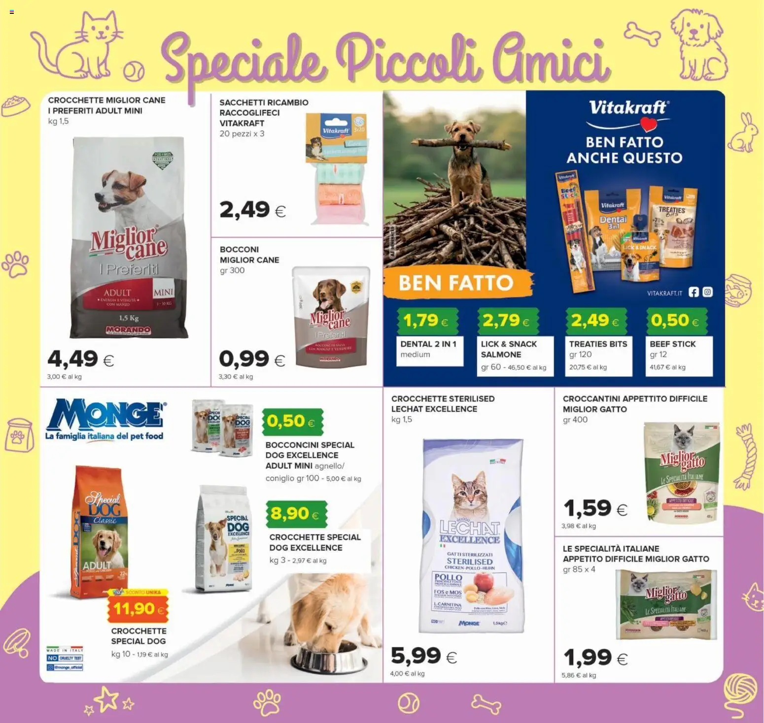 Volantino Oasi del 22/10/2026 | Pagina: 29 | Prodotti: Salmone, Crocchette, Coniglio, Specialità
