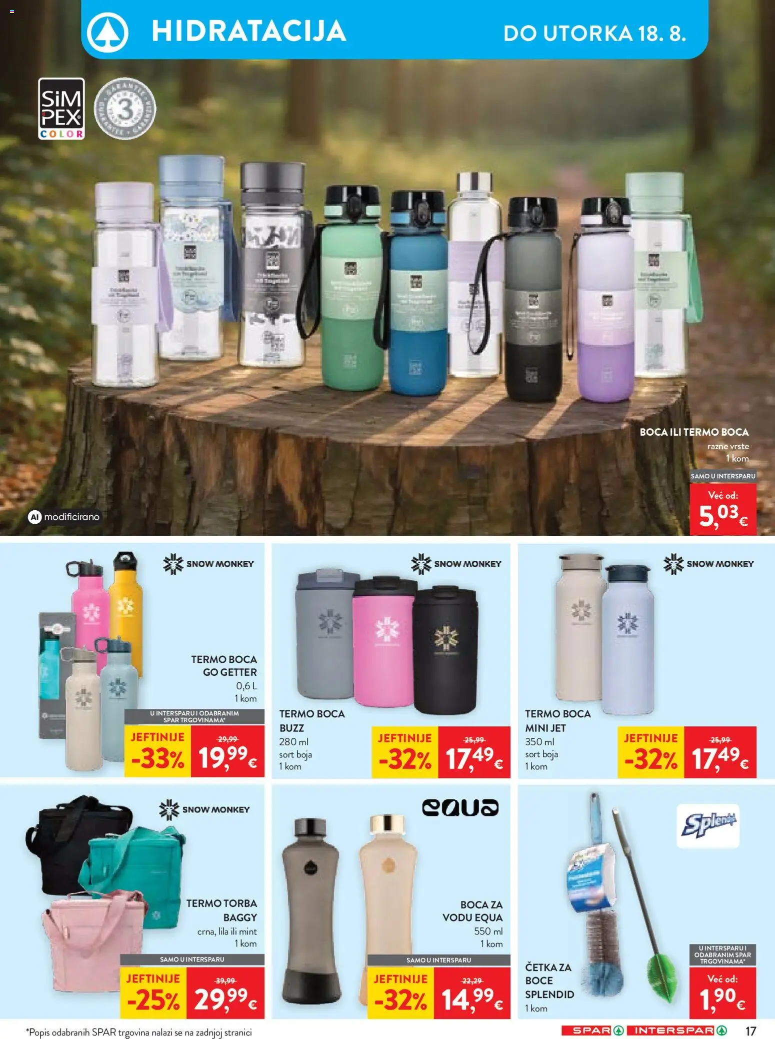 Spar katalog | vrijedi od 04.08.2026 | Stranica: 29 | Proizvodi: Četka, Torba