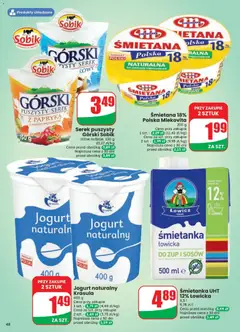 Pogląd oferty "Dino gazetka" - ważna od 21.10.2026 | Strona: 48 | Produkty: Serek, Jogurt naturalny, Jogurt, Śmietana