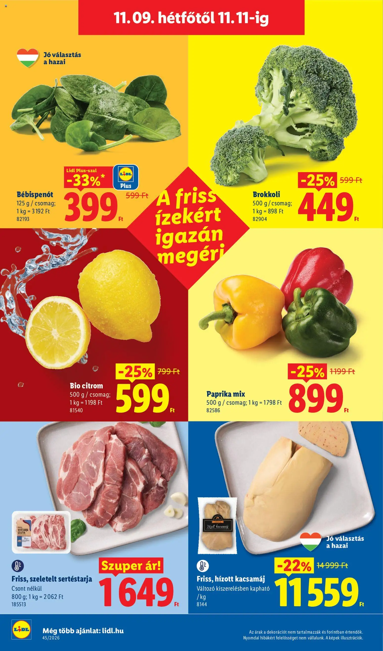 Lidl akciós ujság - amely érvényes a következő dátumtól: 2026.11.05. | Oldal: 50