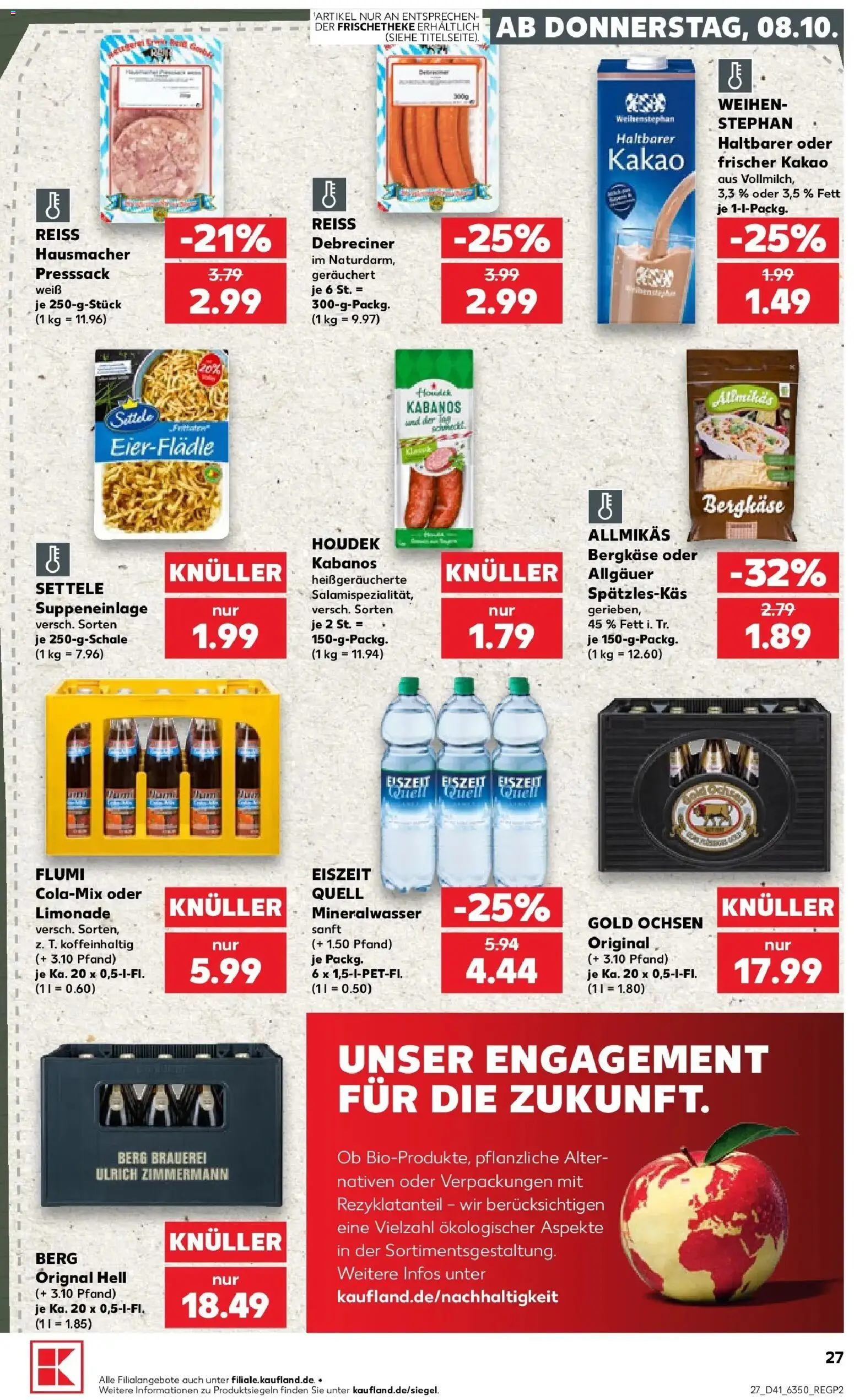 Prospekt Kaufland ab 05.10.2026 » Angebote Online zum Blättern | Seite: 37 | Produkte: Limonade, Mineralwasser