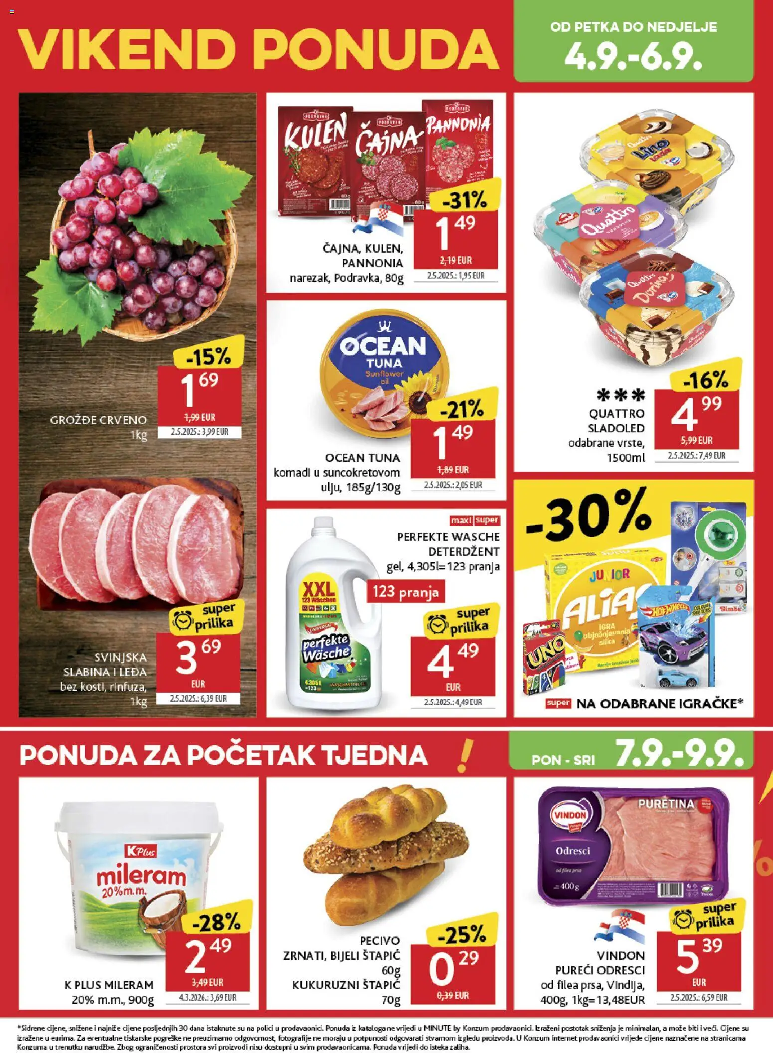 Konzum HR akciós ujság - amely érvényes a következő dátumtól: 2026.09.02. | Oldal: 49