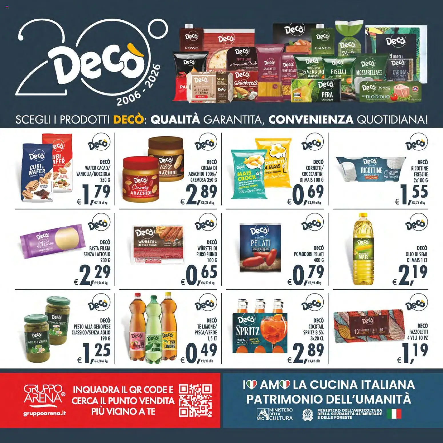 Volantino Decò del 11/08/2026 | Pagina: 42 | Prodotti: Fazzoletti, Pera, Forno, Spaghetti