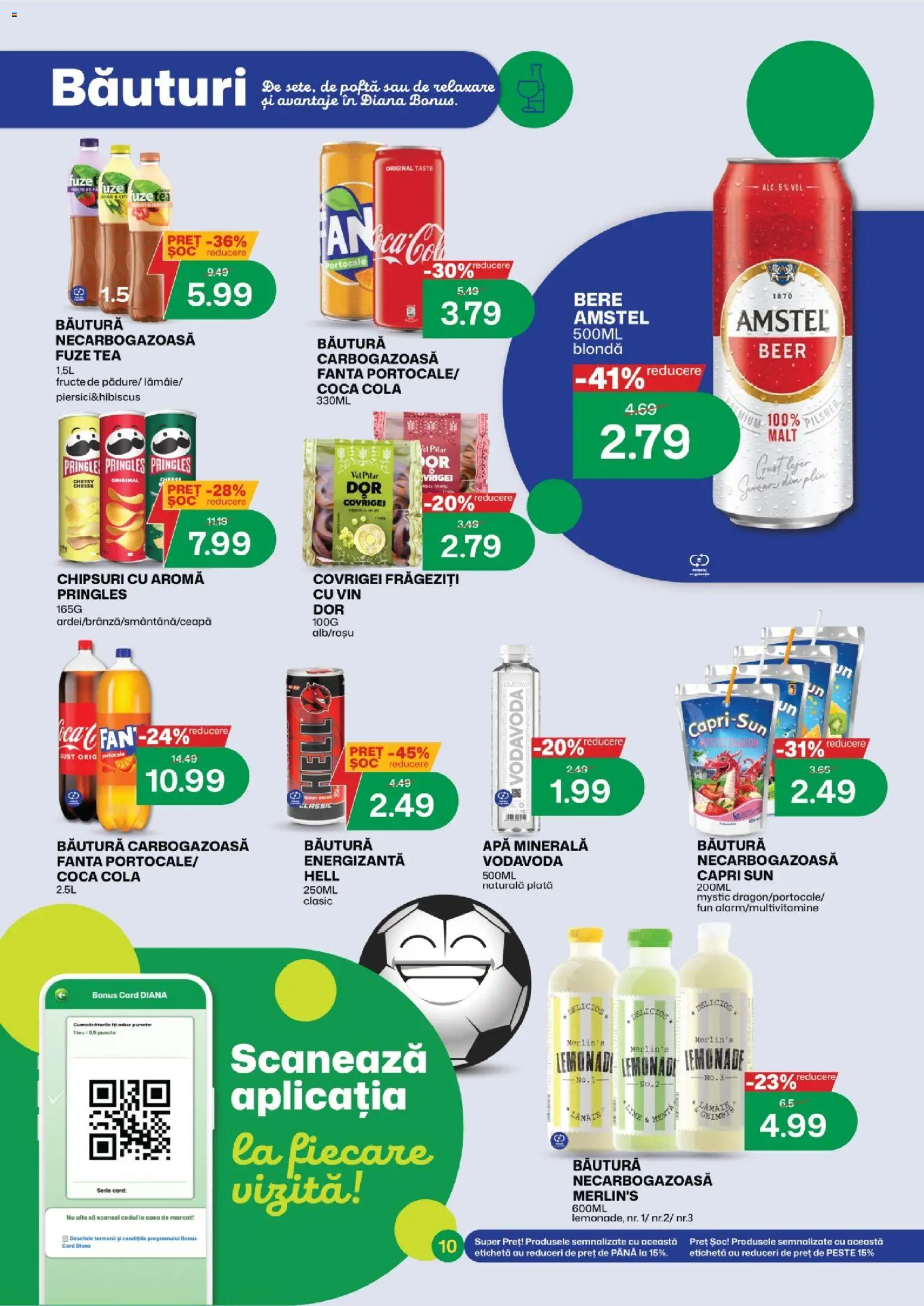 Noul catalog Diana – valabil de la 01.06.2026 | Pagină: 9 | Produse: Covrigei, Pește, Chipsuri, Fructe