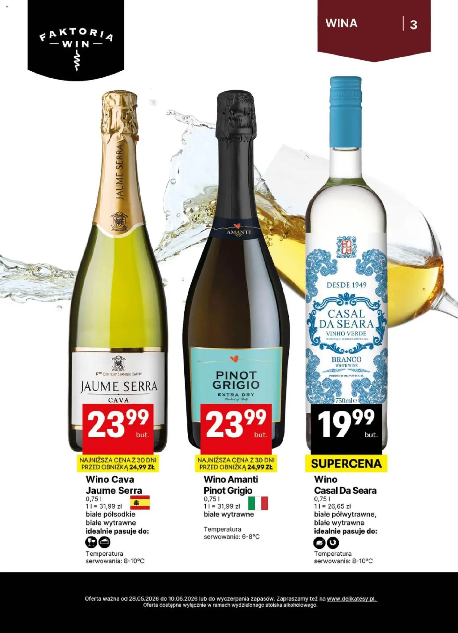 Delikatesy Centrum gazetka - DeliBarek od 28.05.2026 | Strona: 3 | Produkty: Wino