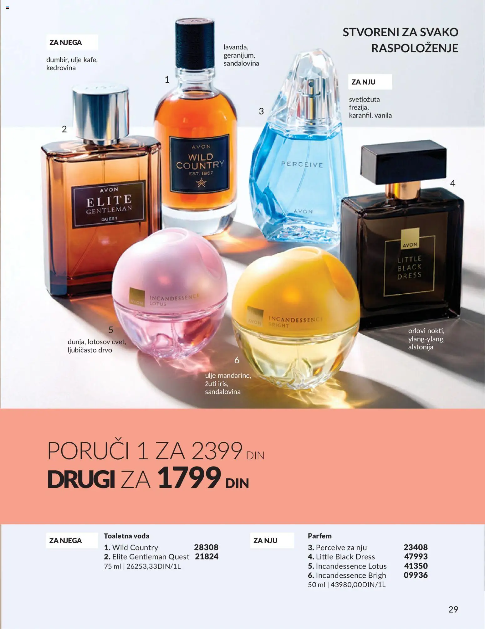 AVON katalog - važi od 01.08.2026 | Strana: 29 | Proizvode: Parfem, Toaletna voda, Voda, Ulje