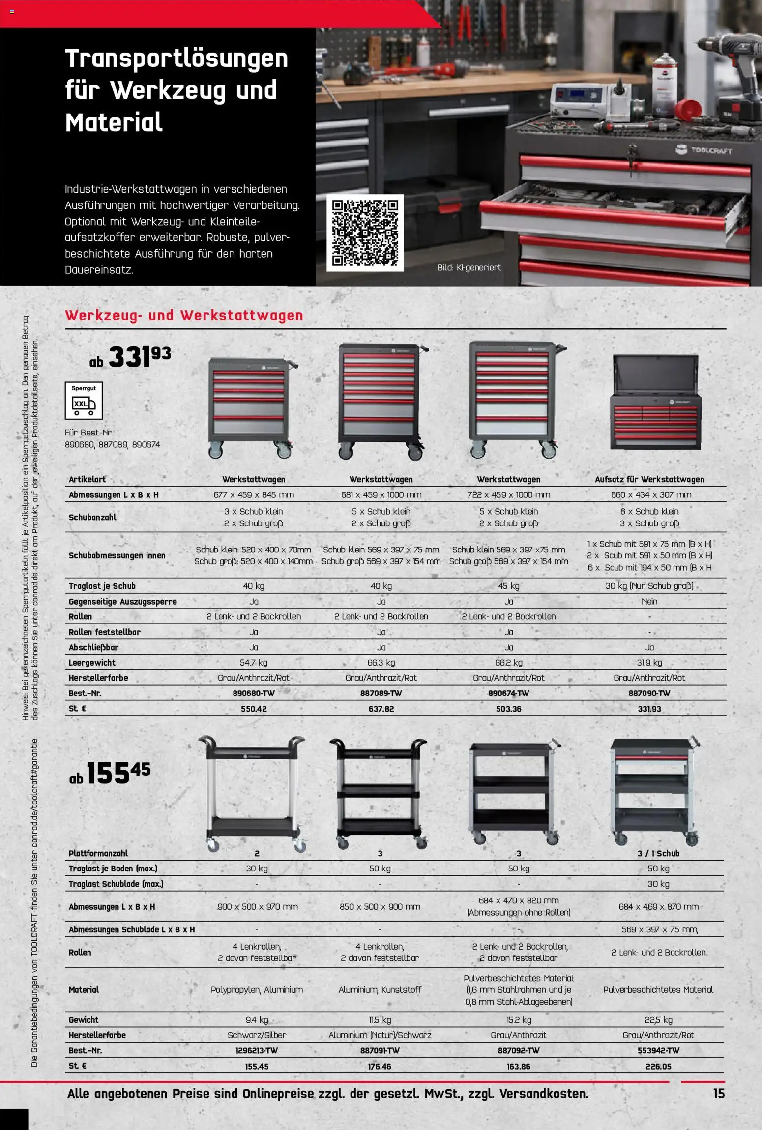 Conrad Toolcraft Katalog – gültig ab 07.09.2026 | Seite: 15 | Produkte: Gewicht