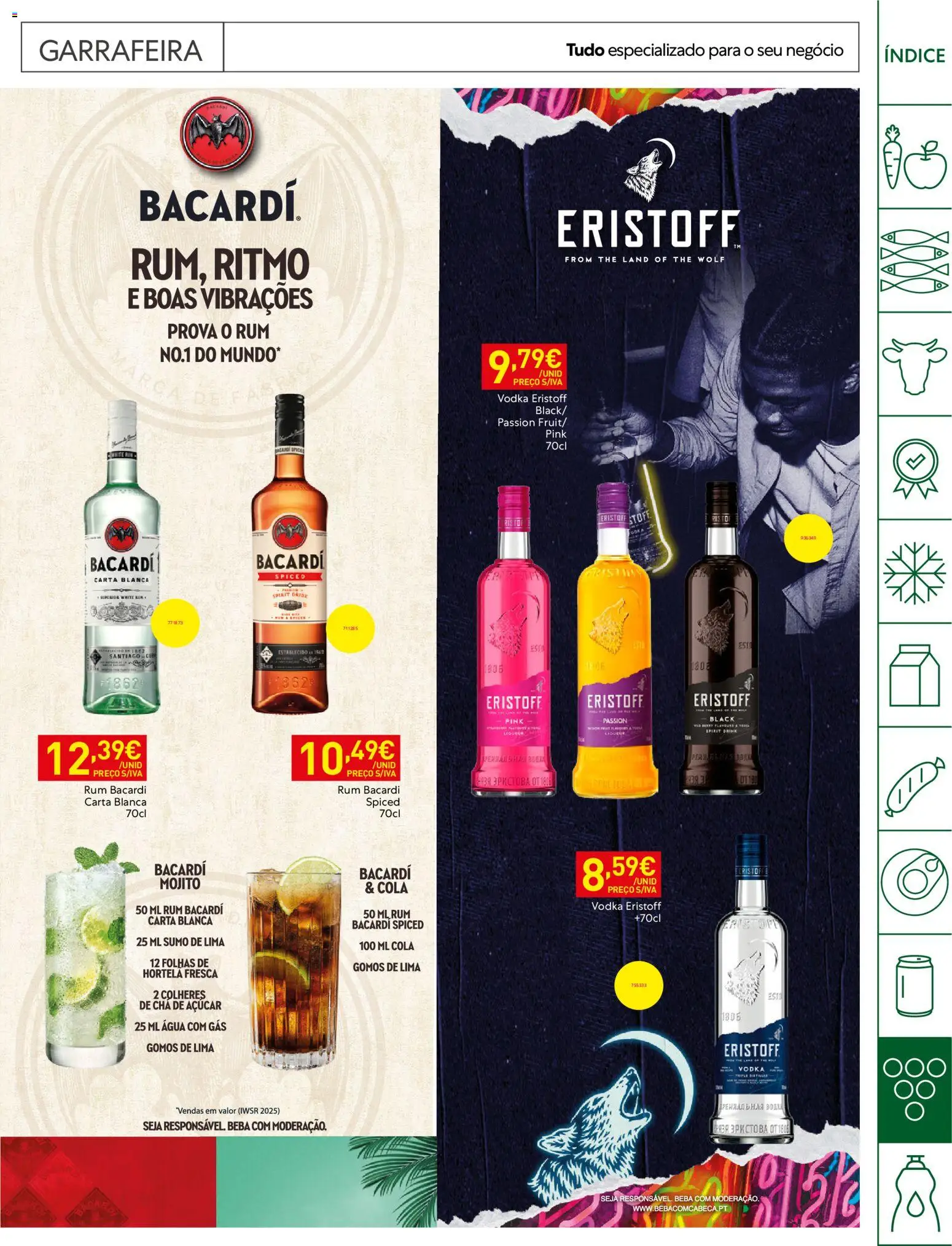Recheio Horeca Madeira │ válido de 21/07/2026 | Página: 27 | Produtos: Sumo, Chá, Açúcar, Vodka