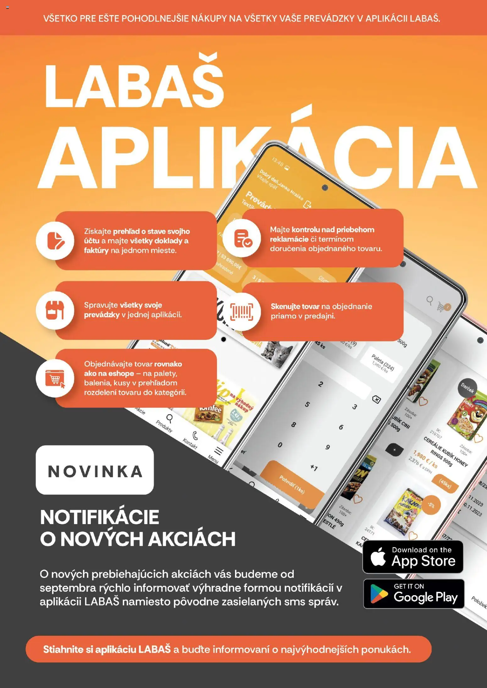 Nové Labaš akcie – leták je platný od 08.05.2026 | Strana: 19 | Produkty: Cereálie